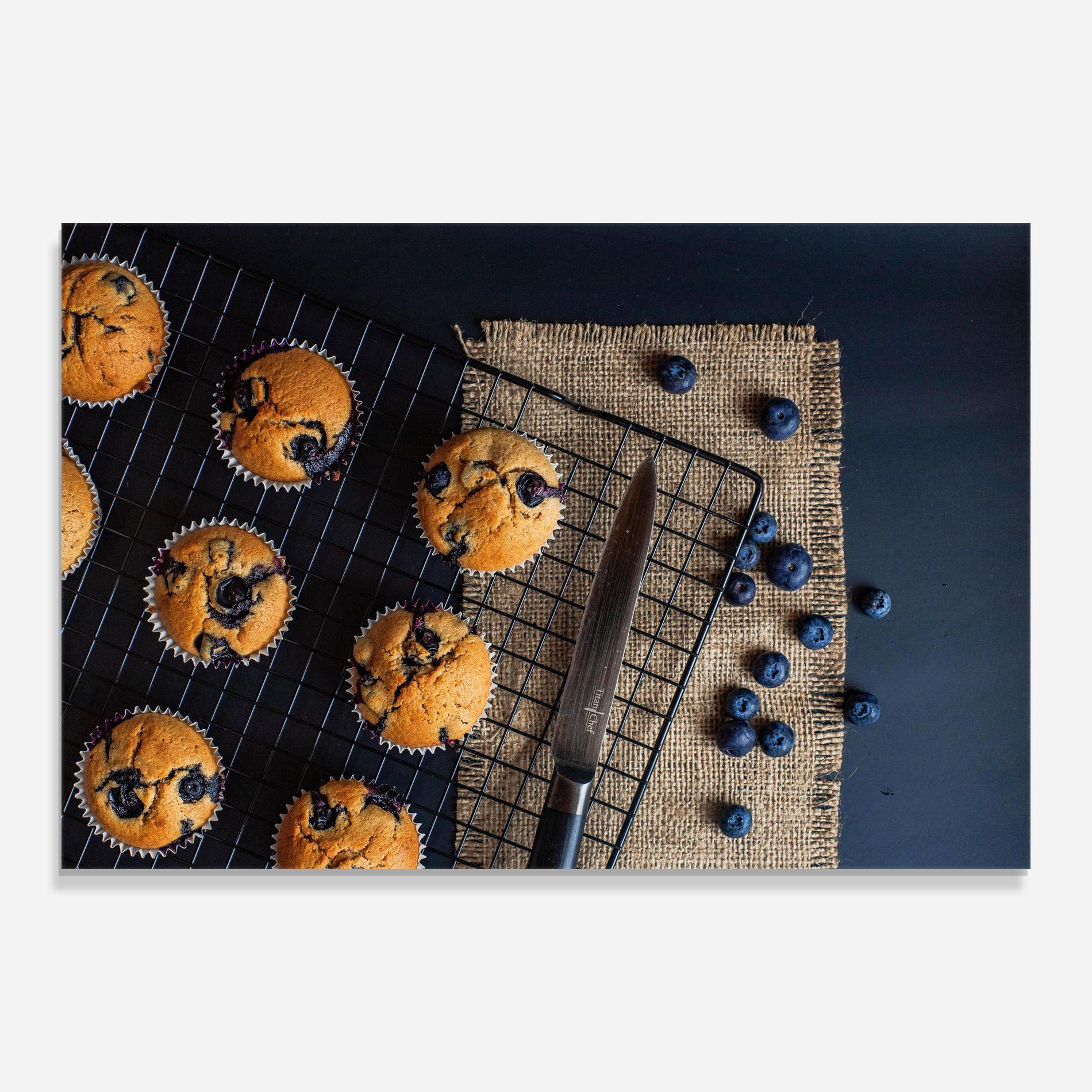 Blueberry Muffins Dessert mockup 0