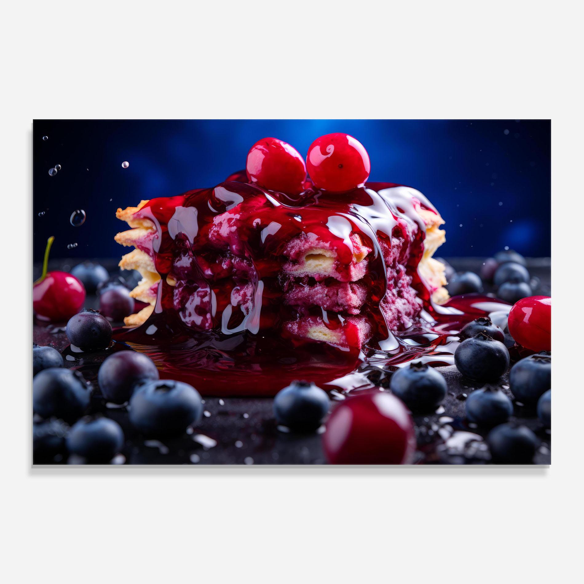 Tablou Sticla Blueberry Syrup mockup 0