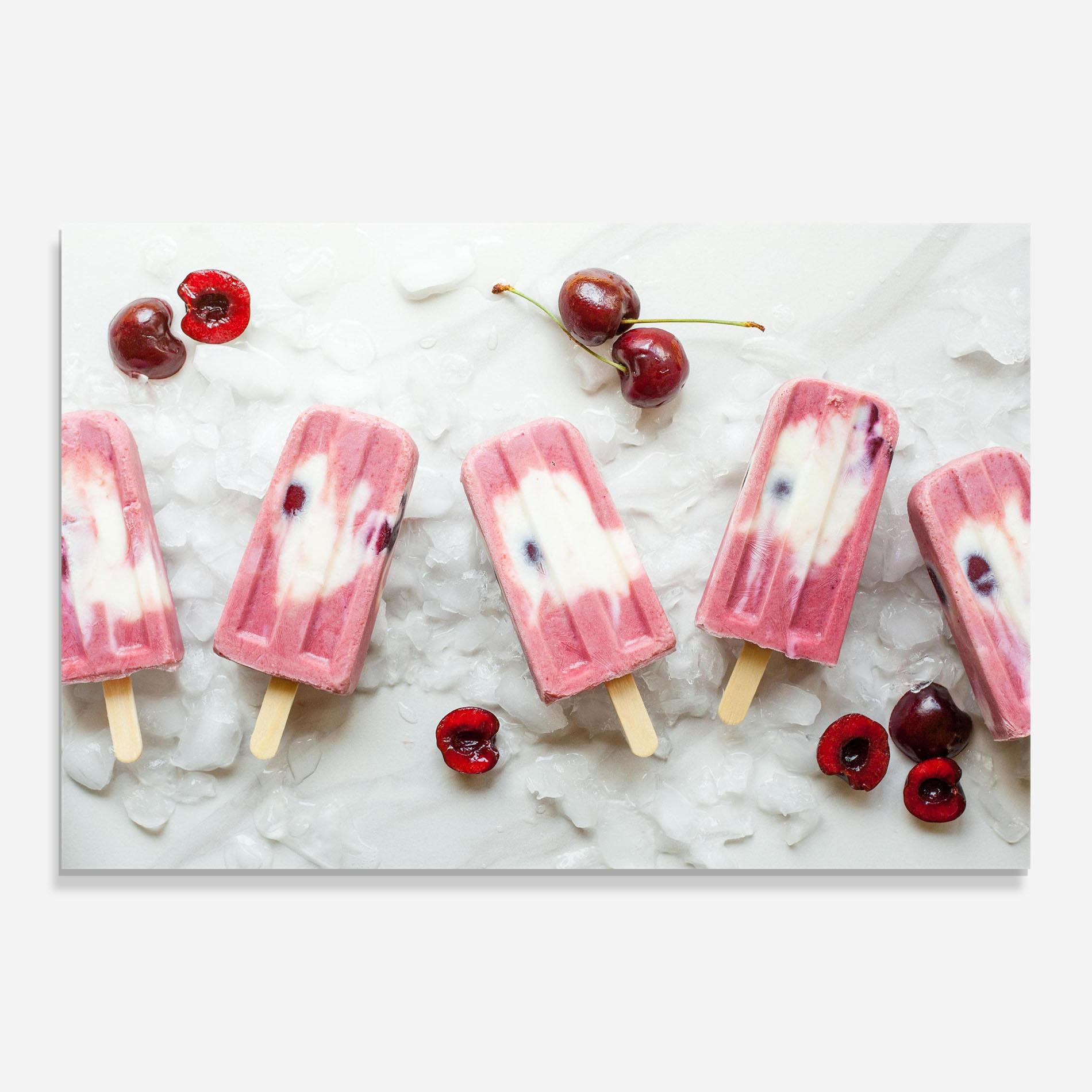 Tablou Sticla Cherry Ice Cream mockup 0