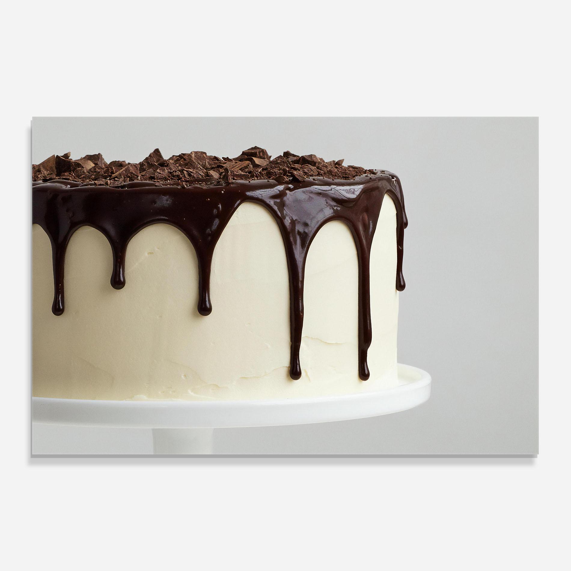 Tablou Sticla Chocolate Cake mockup 0