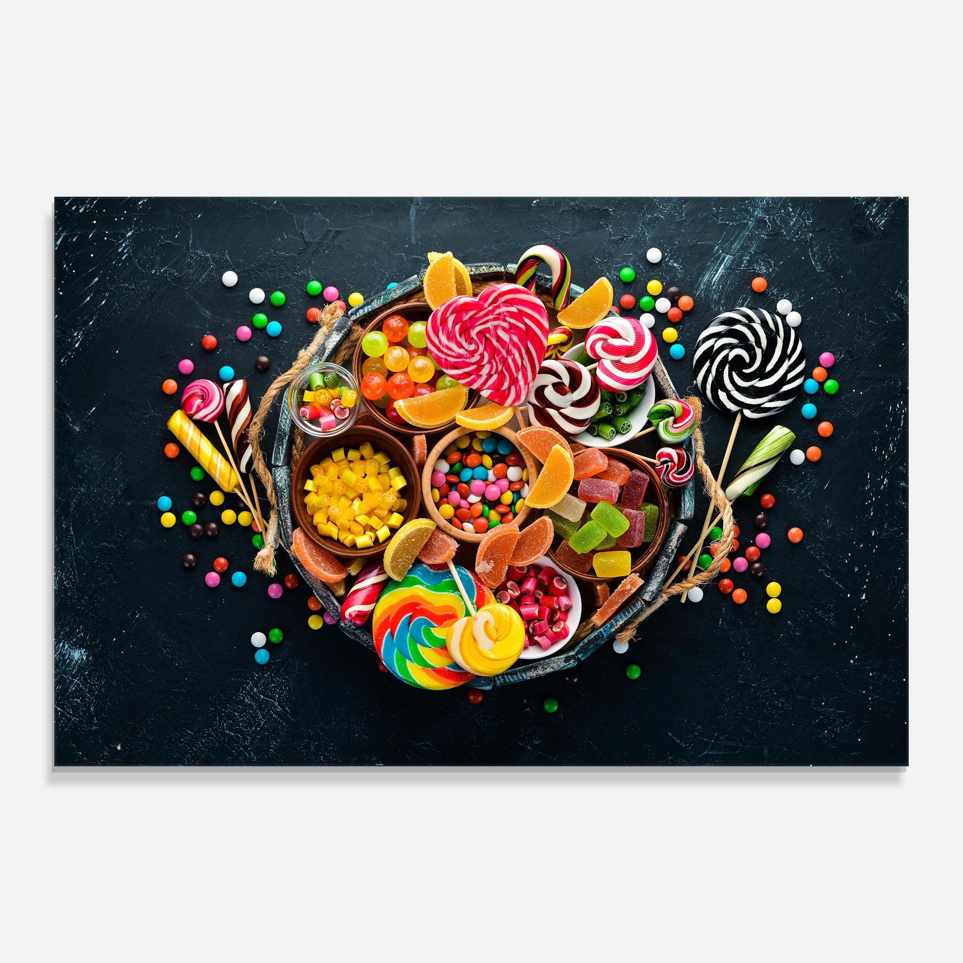 Tablou Sticla Colorful Jelly mockup 0