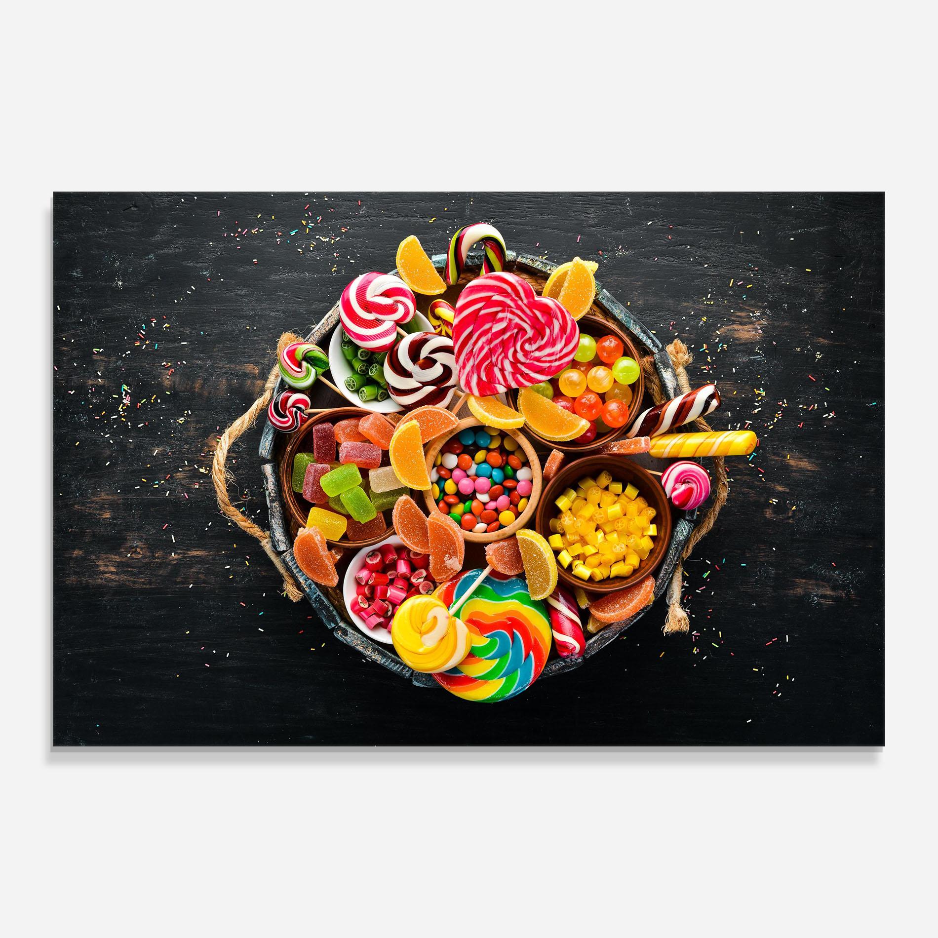 Tablou Sticla Colorful Sweets mockup 0