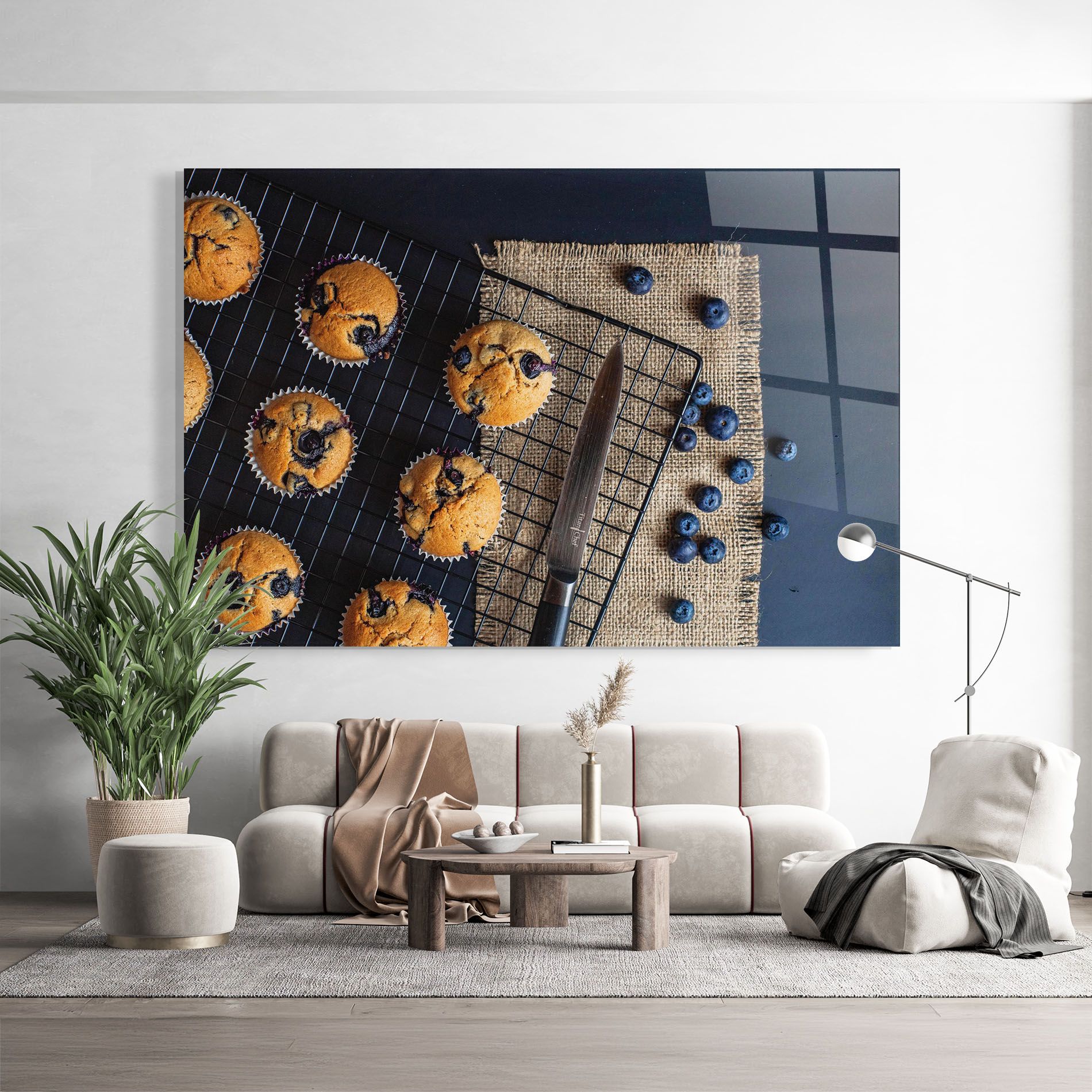 Blueberry Muffins Dessert mockup 9