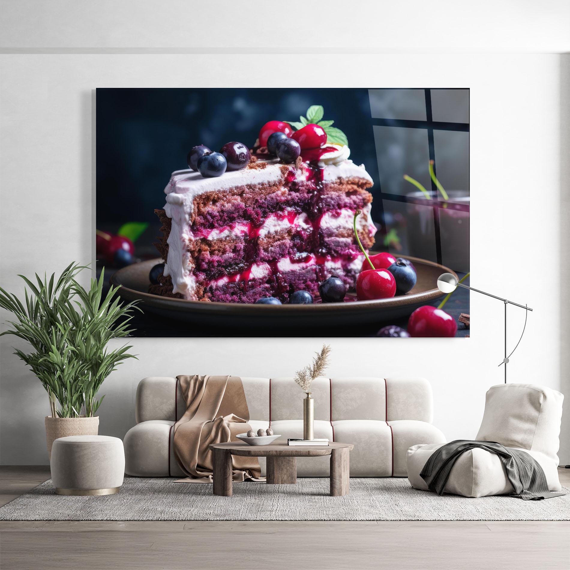 Tablou Sticla Cherries Cream mockup 9