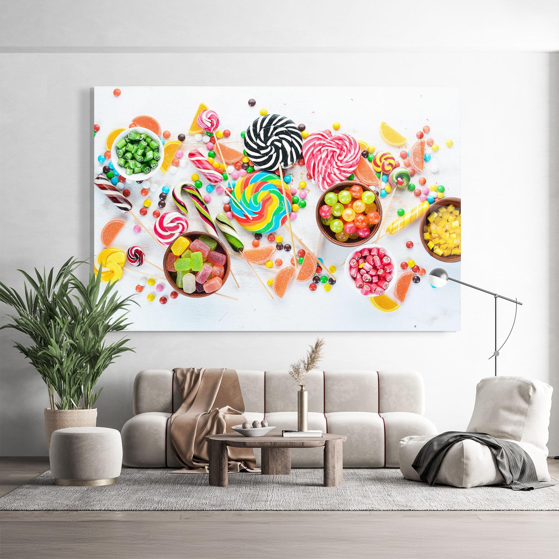 Tablou Sticla Colorful Candies Jelly mockup 9