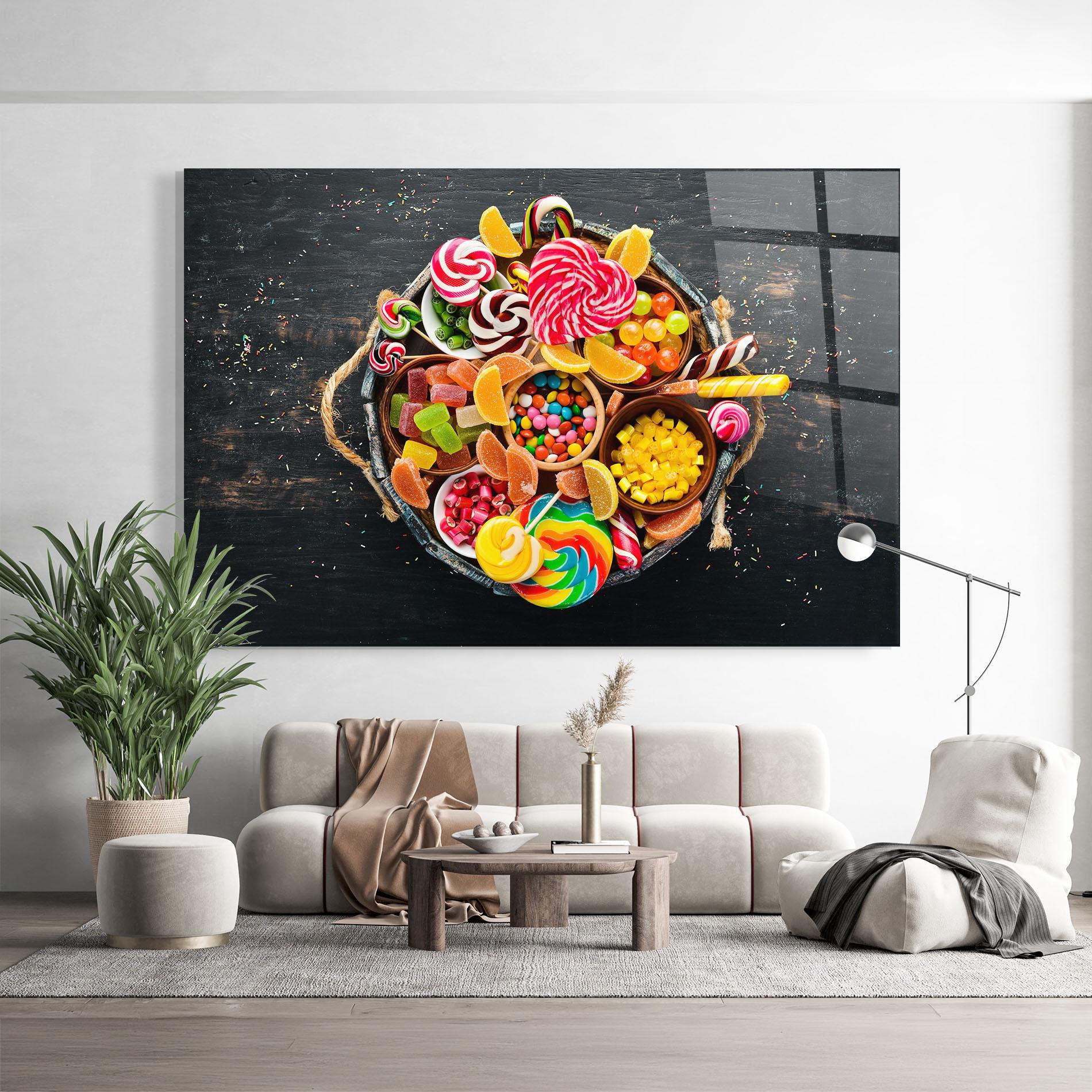 Tablou Sticla Colorful Sweets mockup 9