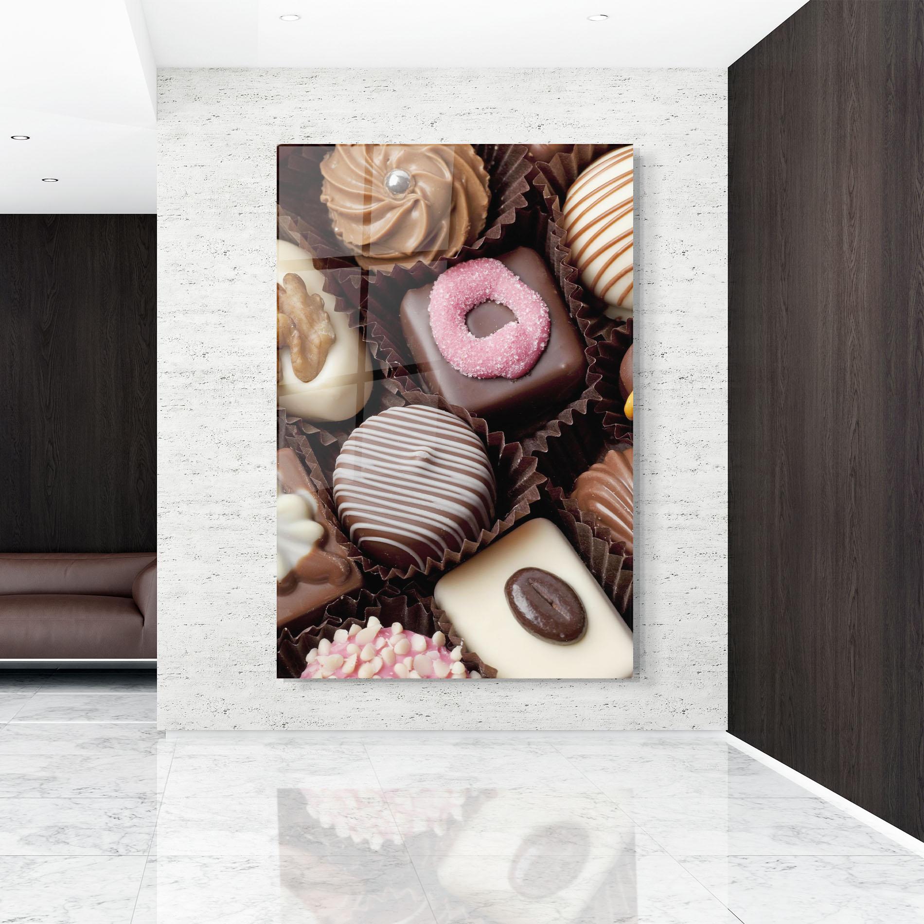 Tablou Sticla Chocolate Bonbons mockup 9