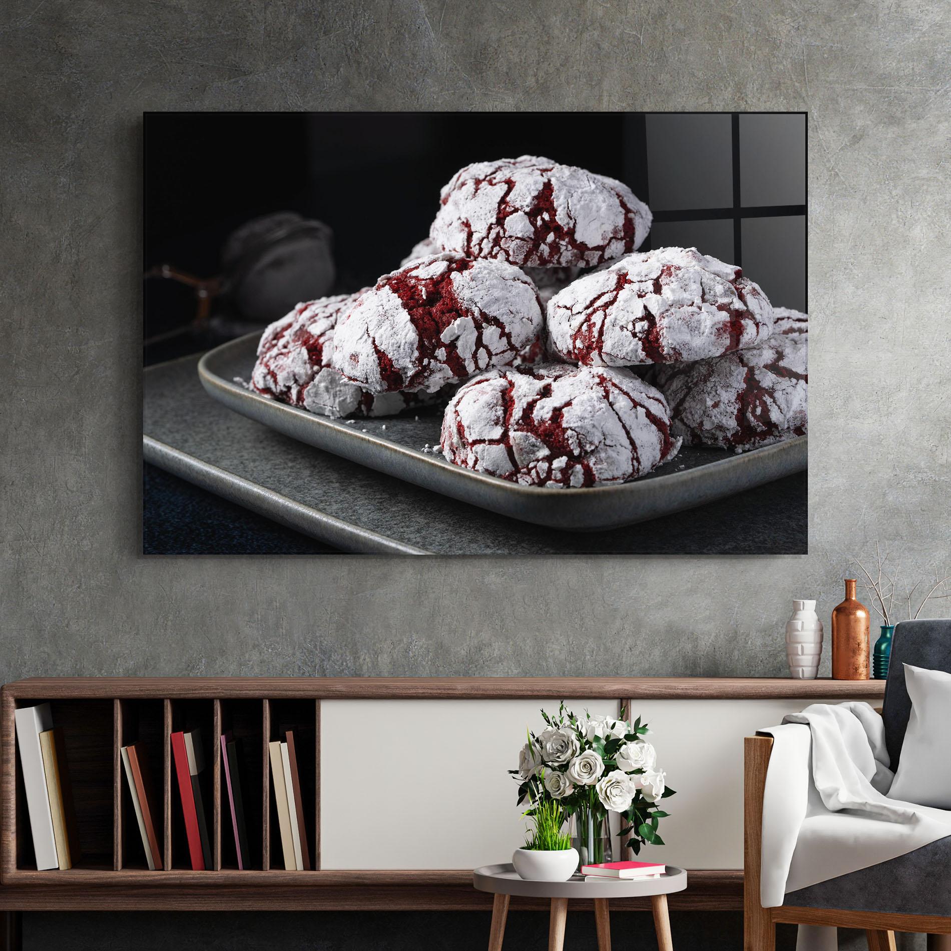 Tablou Sticla Cherry Cookie mockup 2