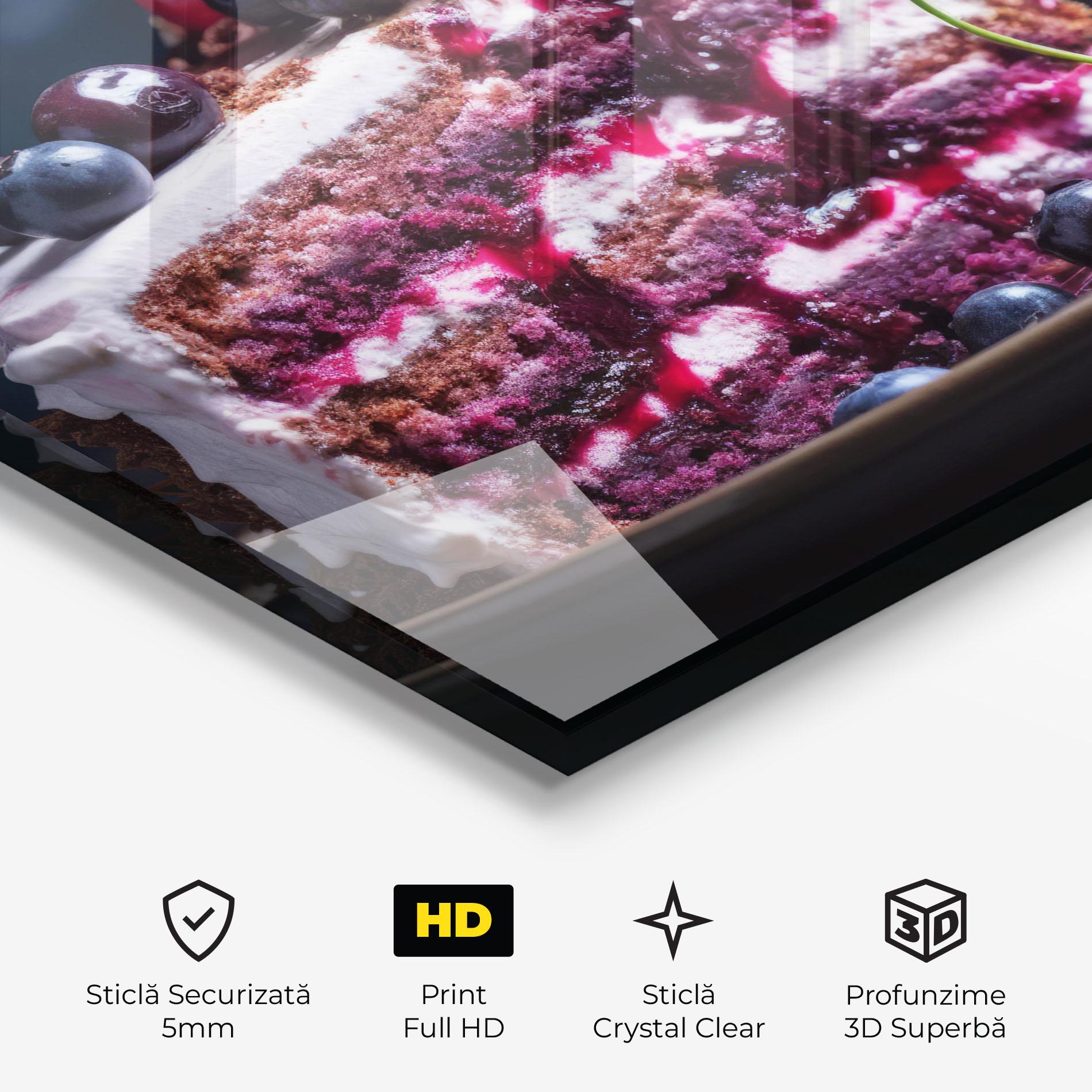 Tablou Sticla Cherries Cream mockup 3