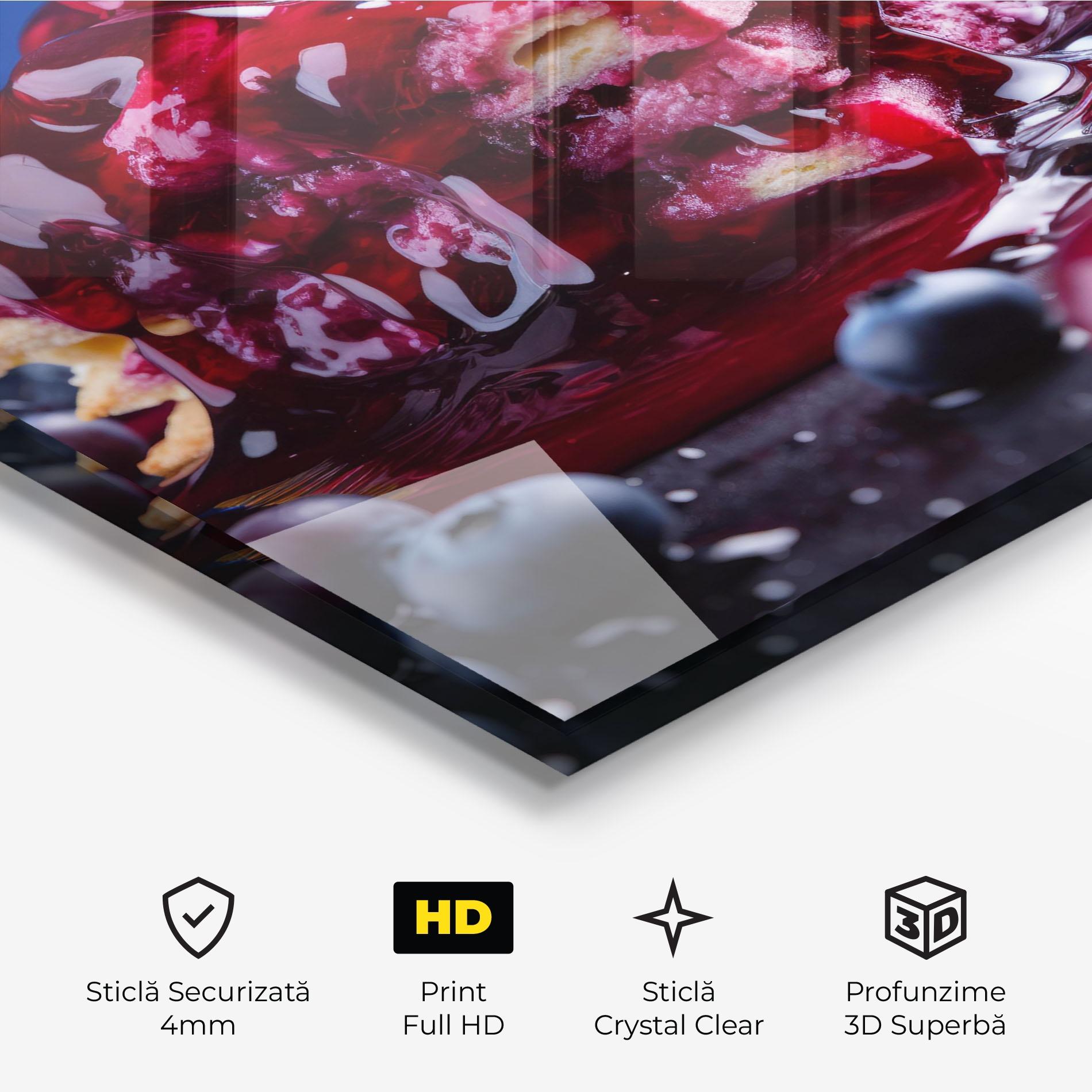 Tablou Sticla Blueberry Syrup mockup 3