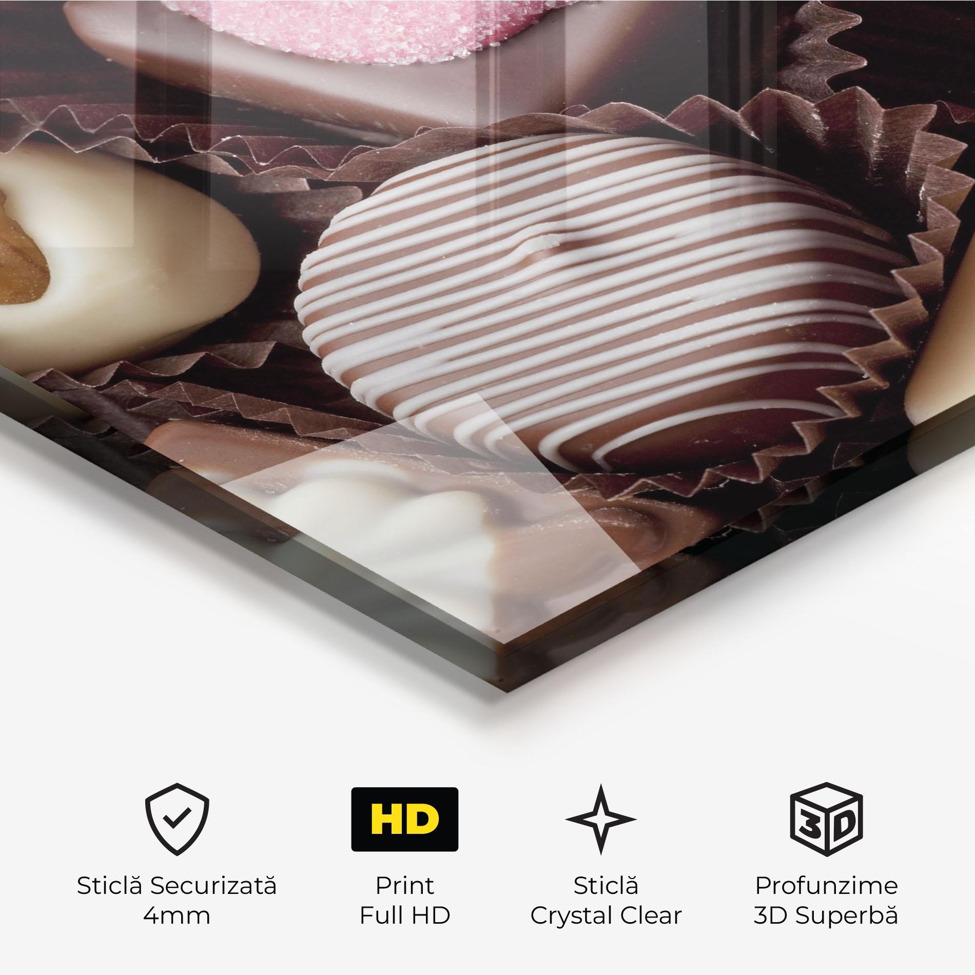 Tablou Sticla Chocolate Bonbons mockup 3