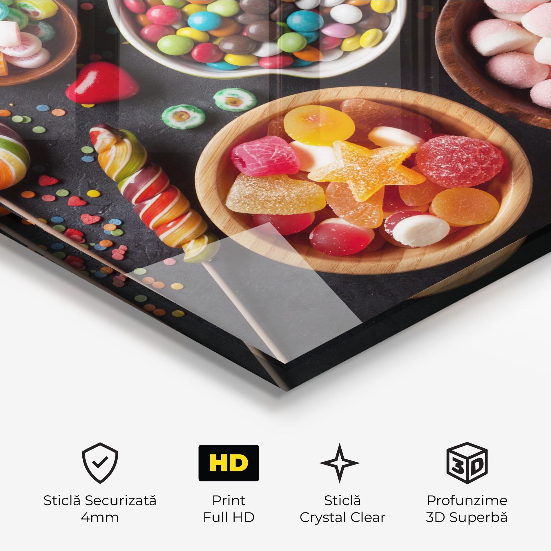 Tablou Sticla Colorful Candies mockup 3