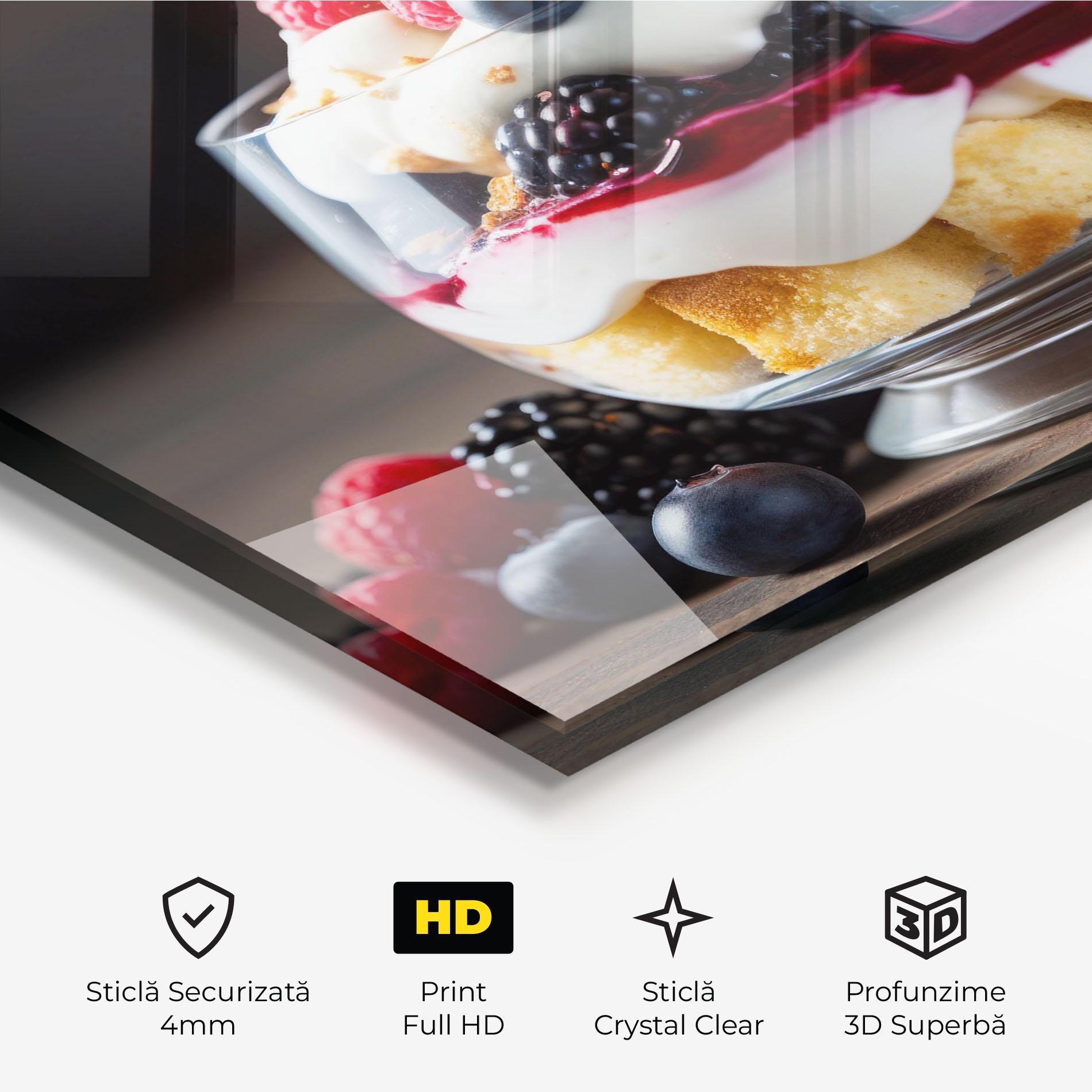 Tablou Sticla Cup Sweet Dessert mockup 3