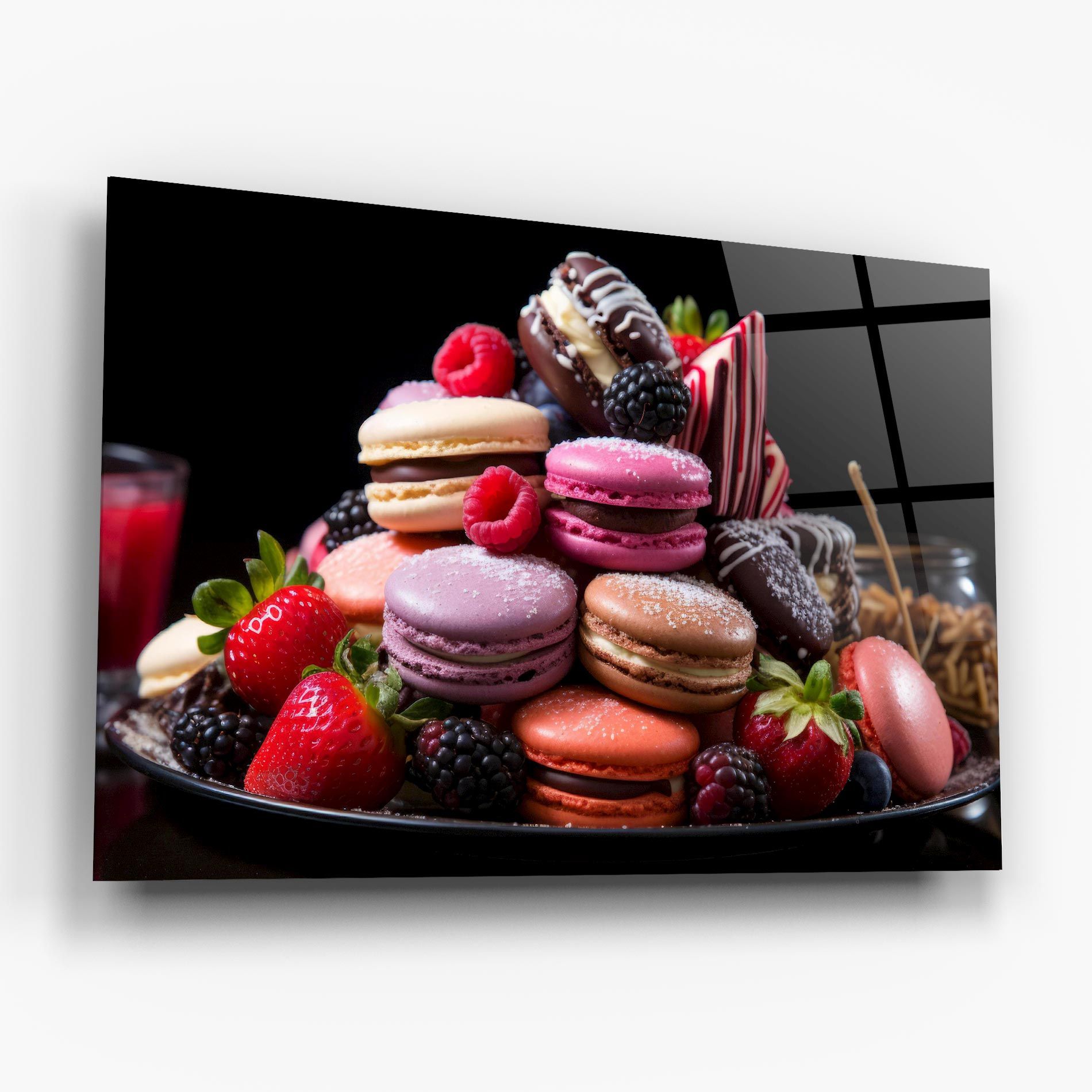 Berries Macarons mockup 6