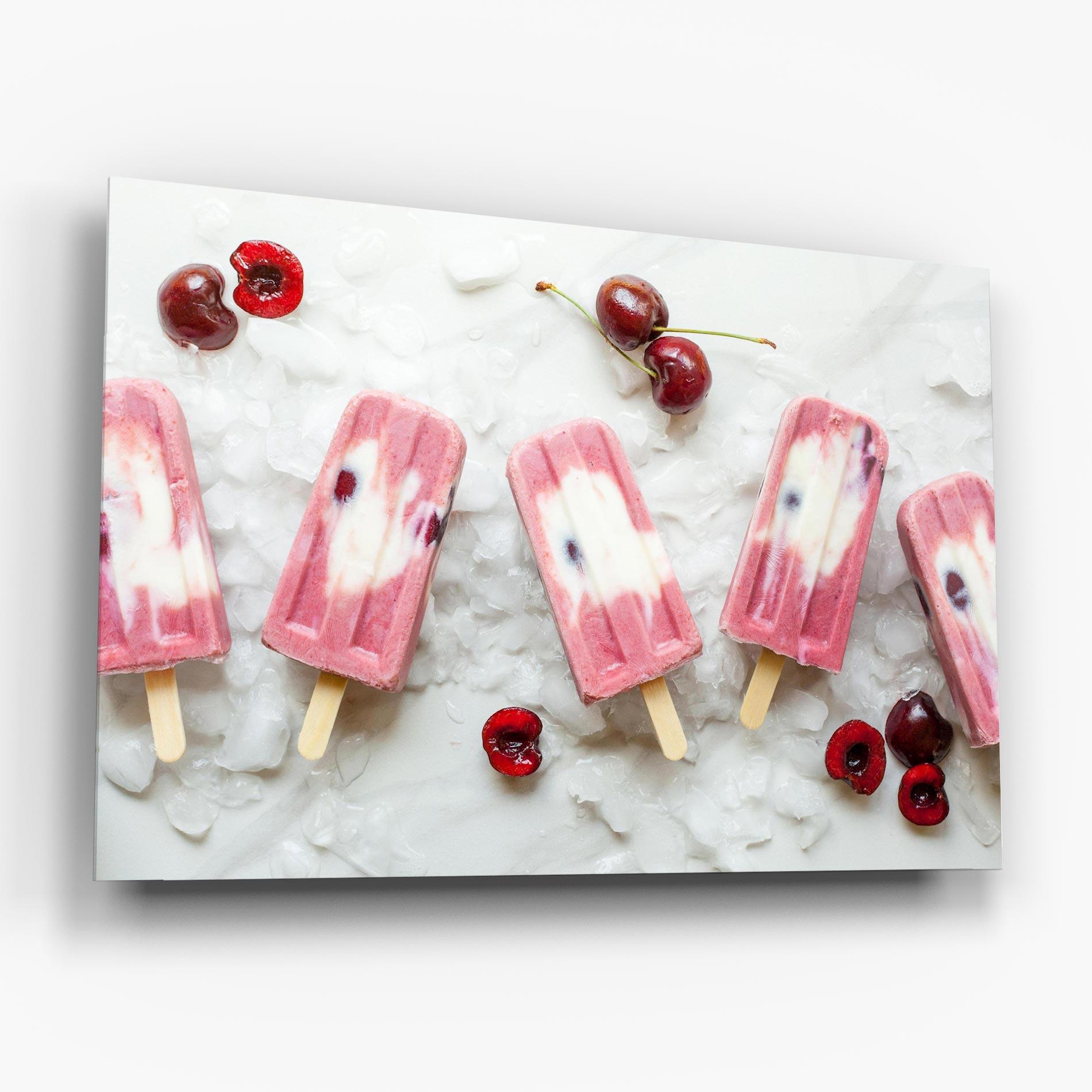 Tablou Sticla Cherry Ice Cream mockup 6