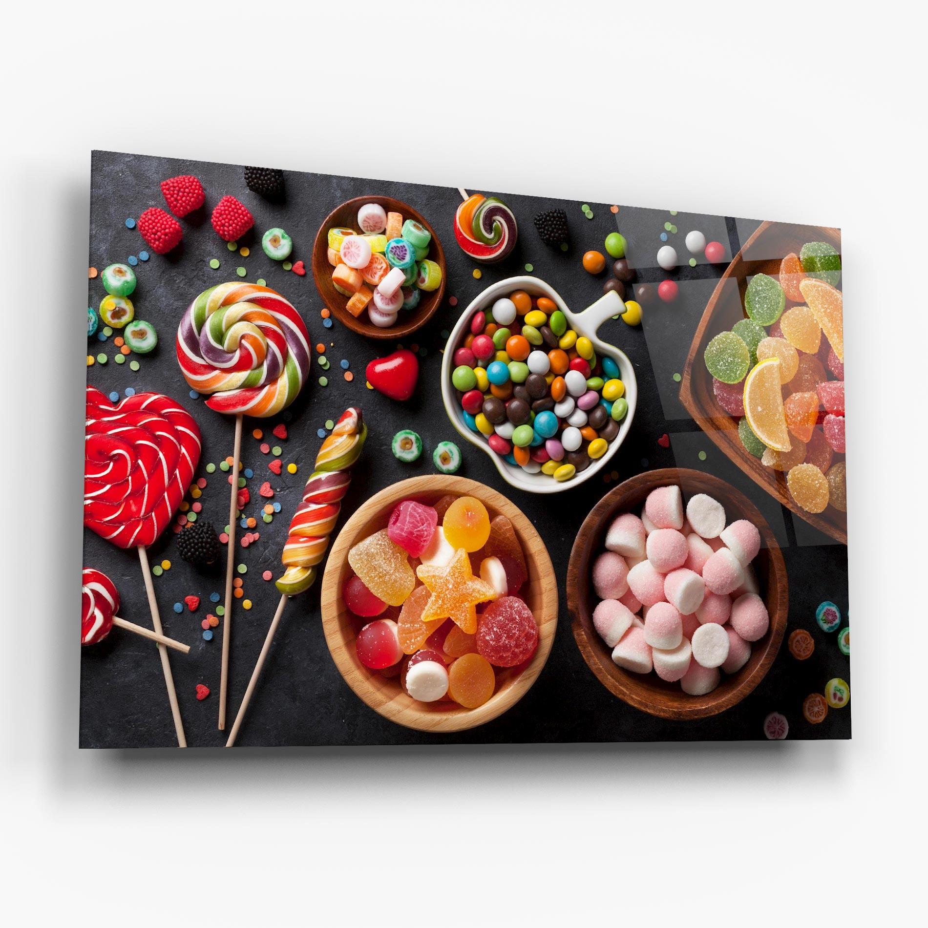 Tablou Sticla Colorful Candies mockup 6