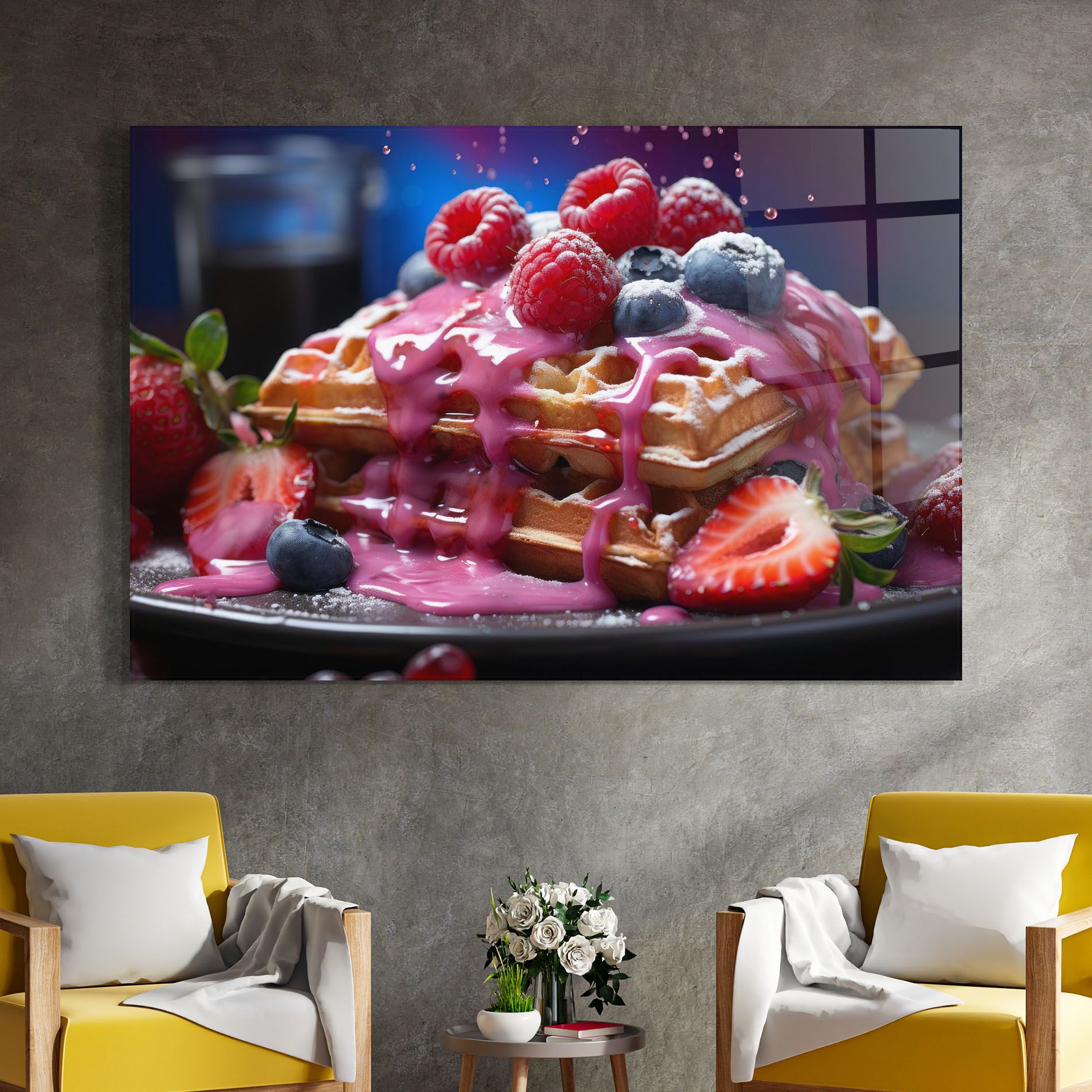 Berries Waffles mockup 4