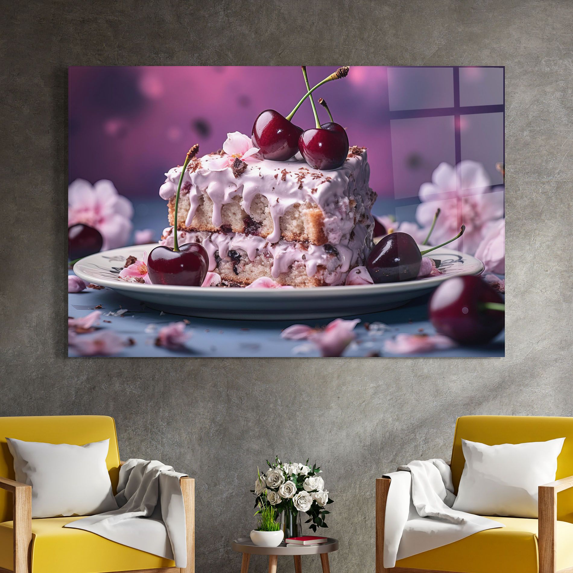 Cherries Plate mockup 4
