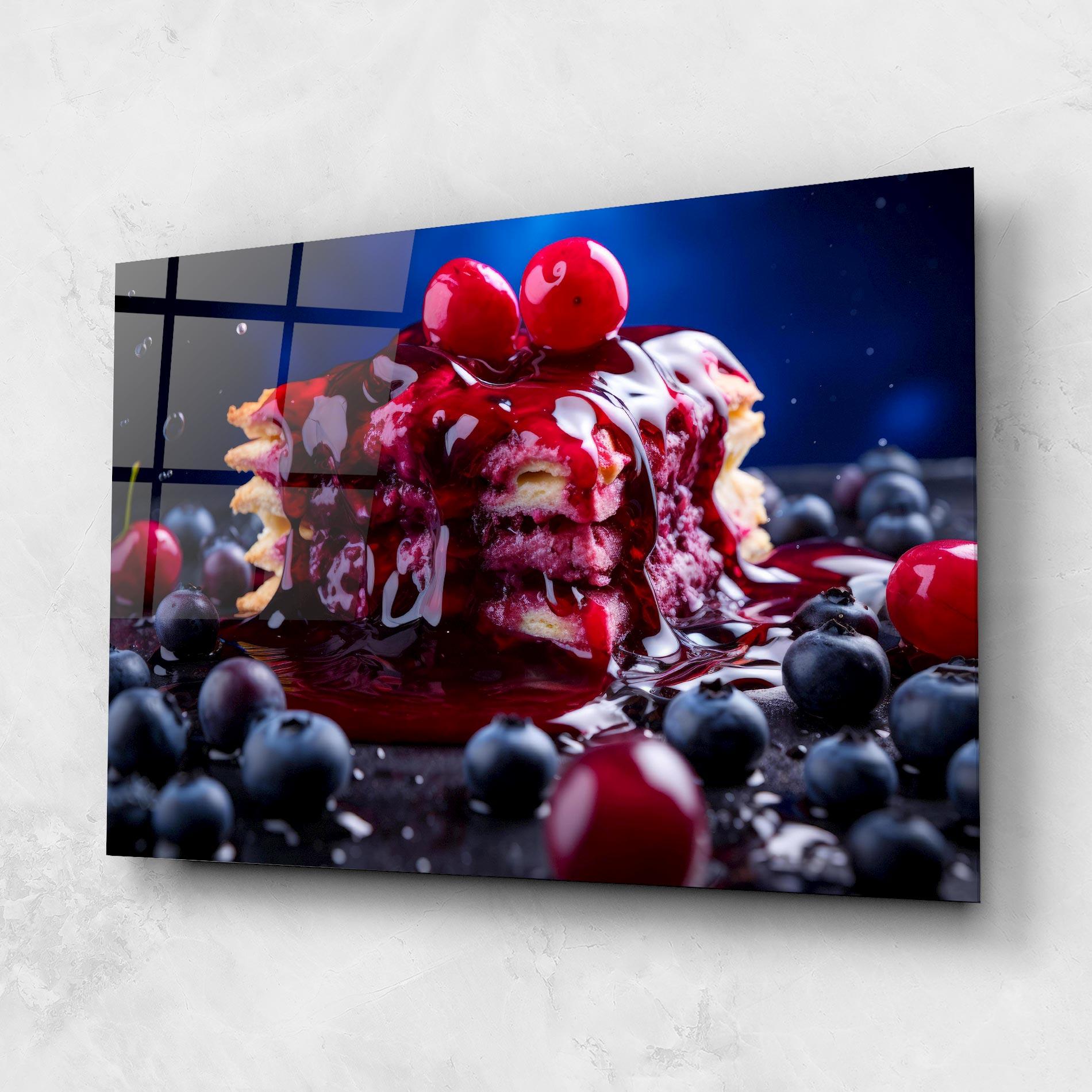 Tablou Sticla Blueberry Syrup mockup 1