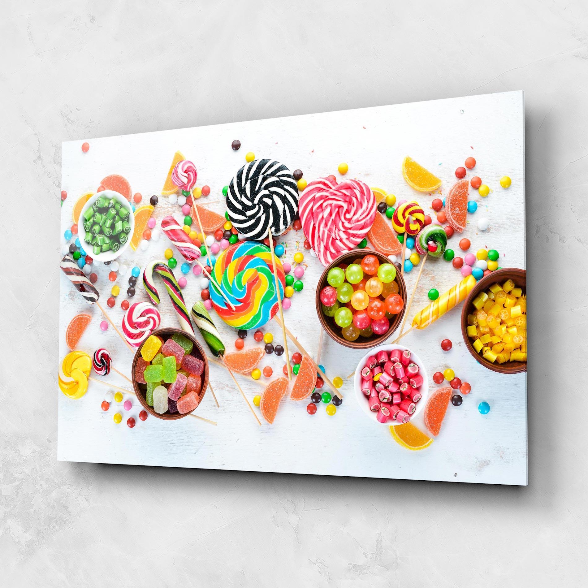 Tablou Sticla Colorful Candies Jelly mockup 1