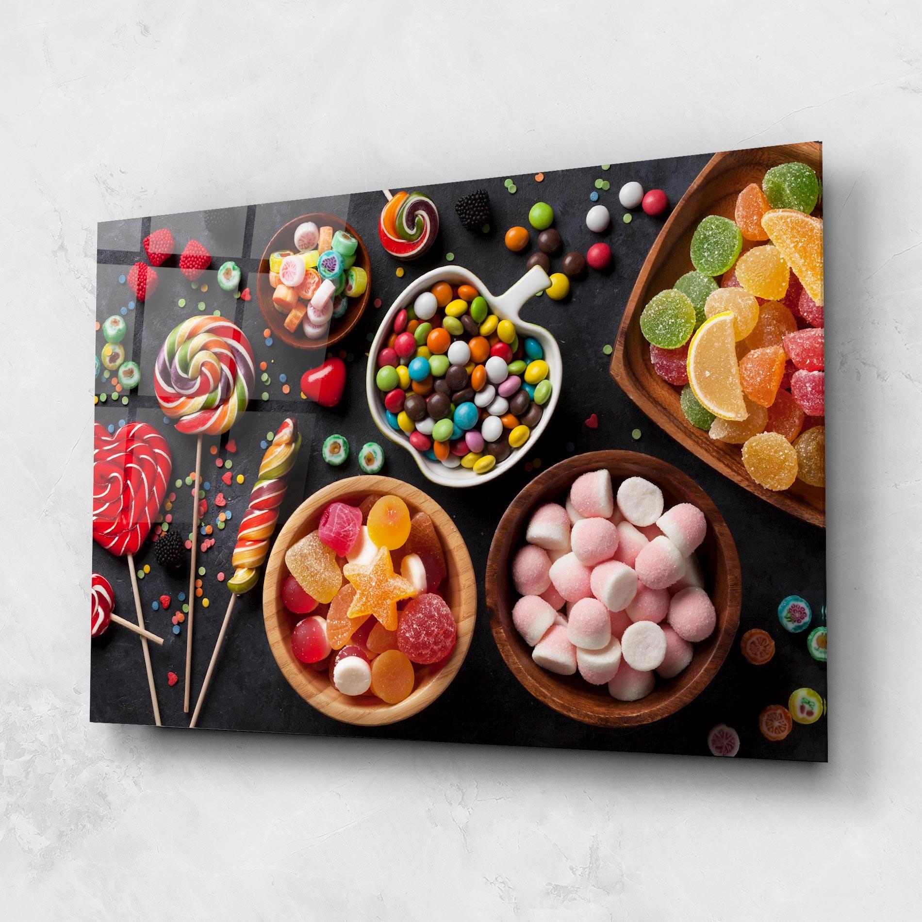 Tablou Sticla Colorful Candies mockup 1