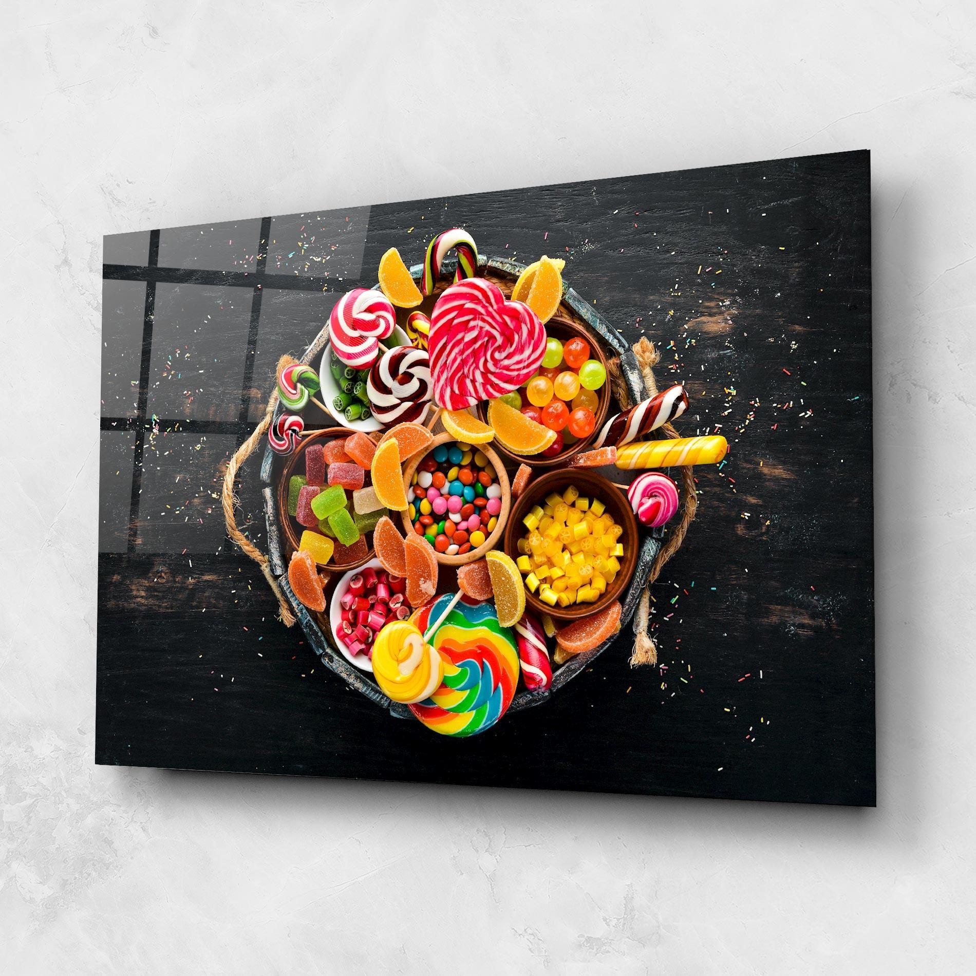 Tablou Sticla Colorful Sweets mockup 1