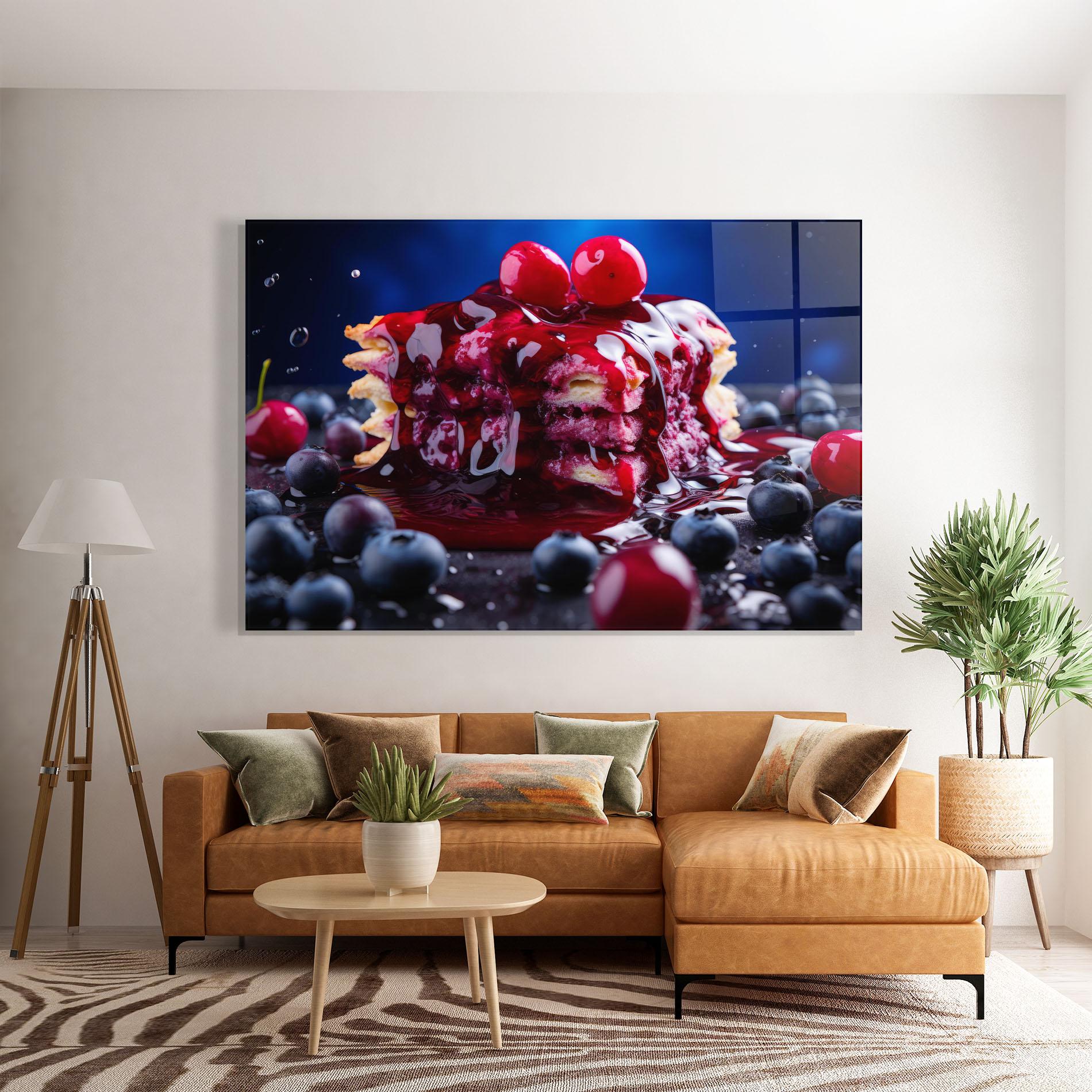 Tablou Sticla Blueberry Syrup mockup 7