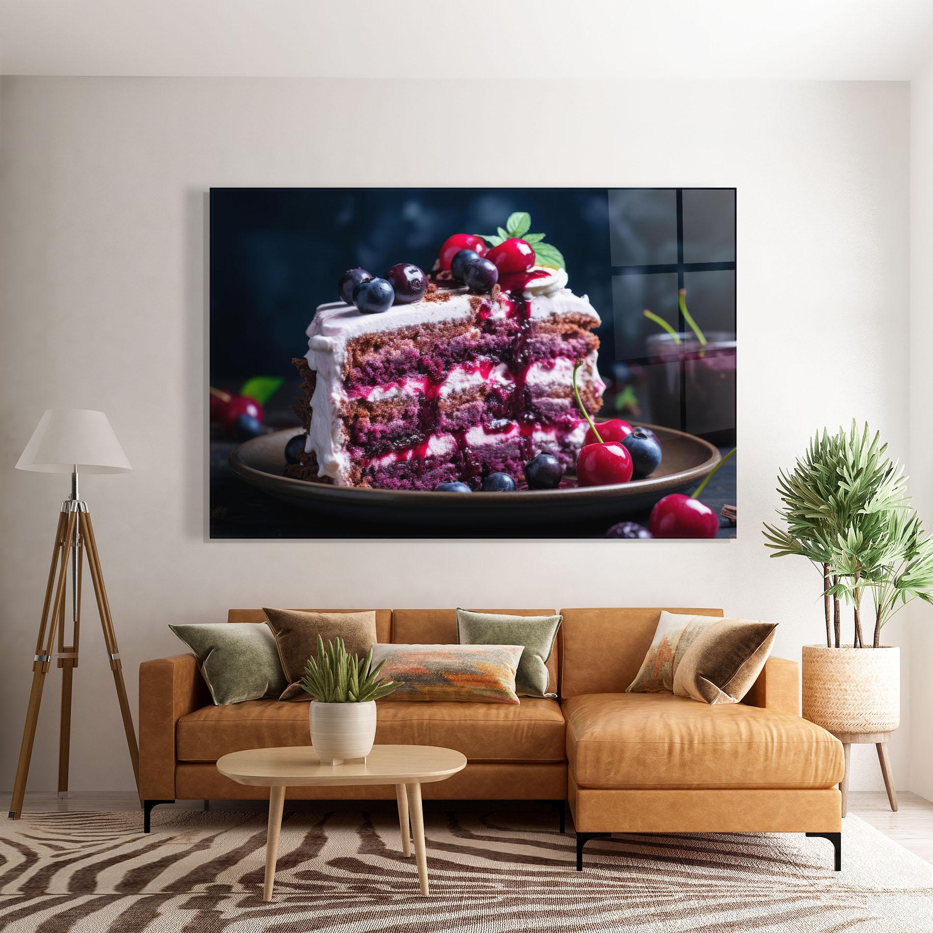 Tablou Sticla Cherries Cream mockup 7