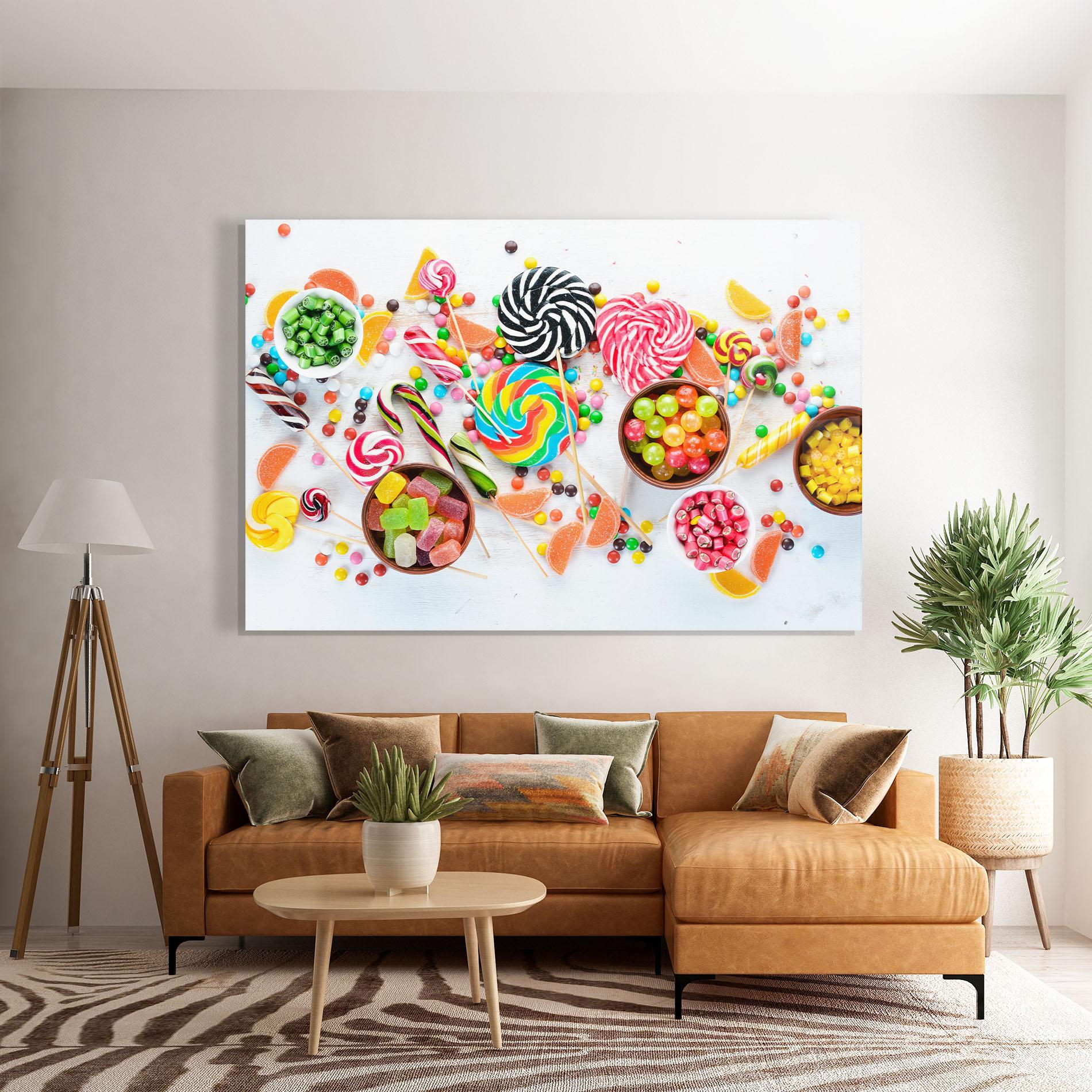 Tablou Sticla Colorful Candies Jelly mockup 7