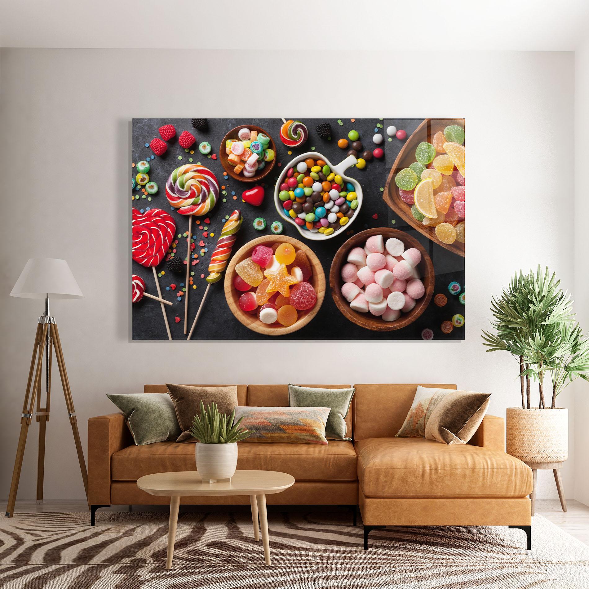 Tablou Sticla Colorful Candies mockup 7