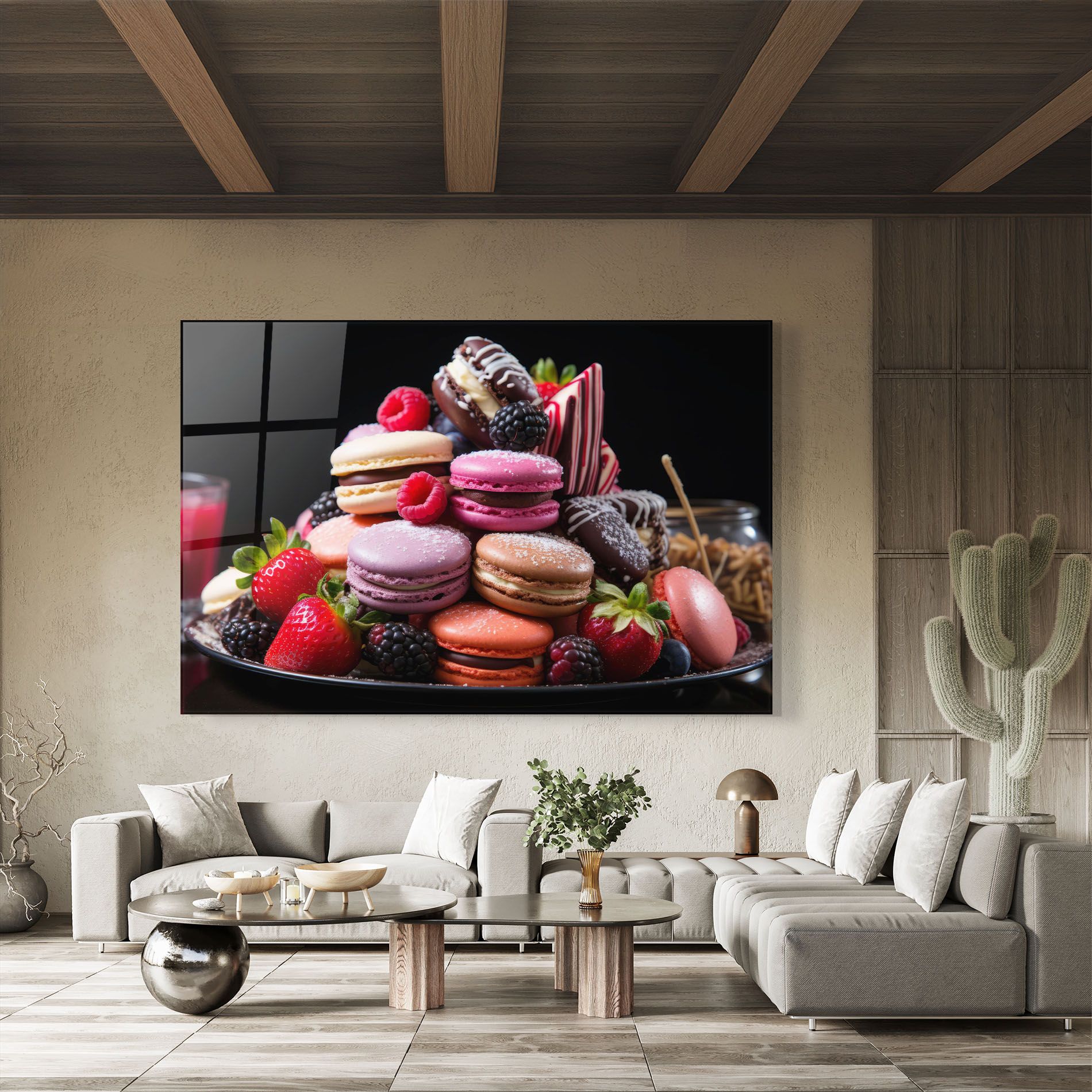 Berries Macarons mockup 8