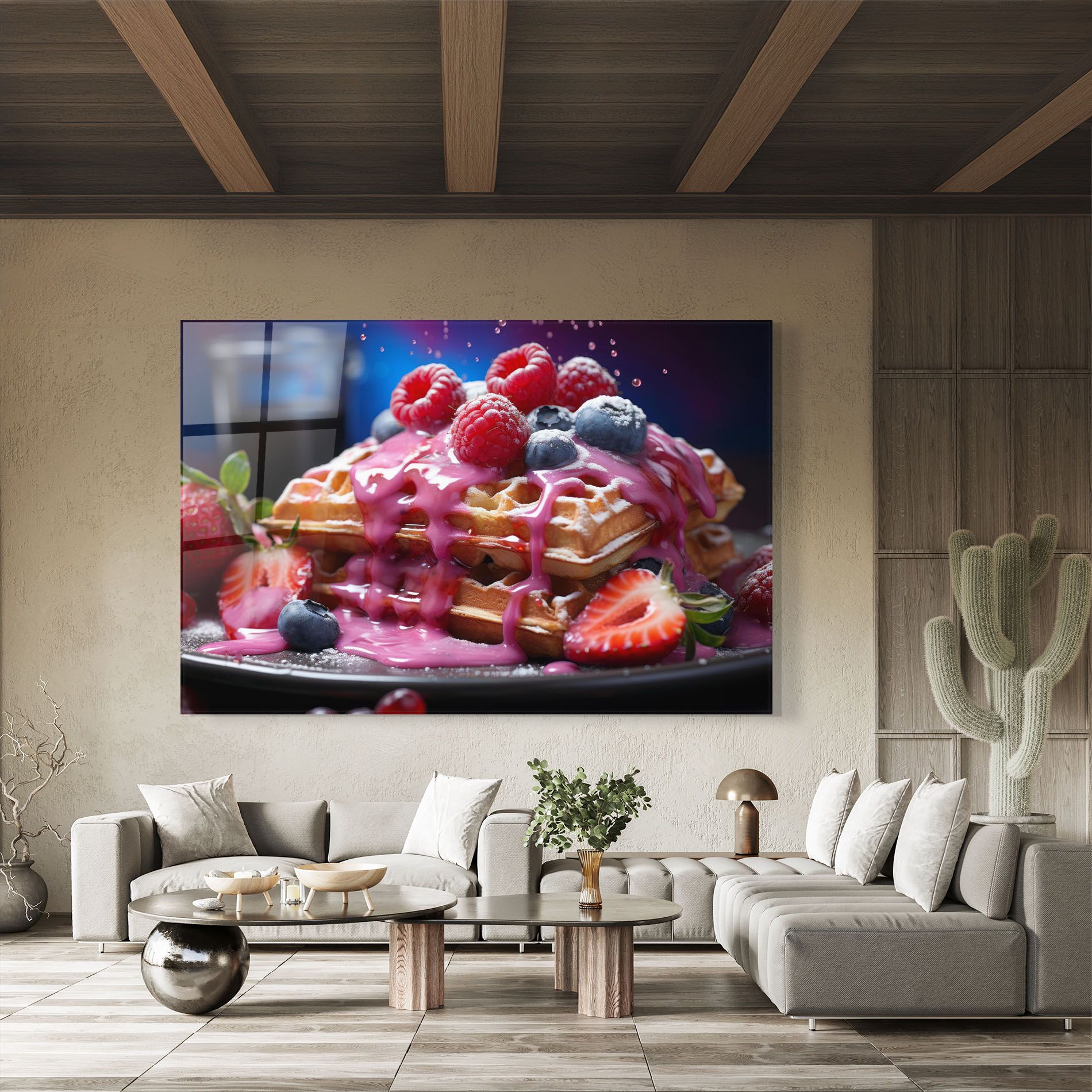 Berries Waffles mockup 8