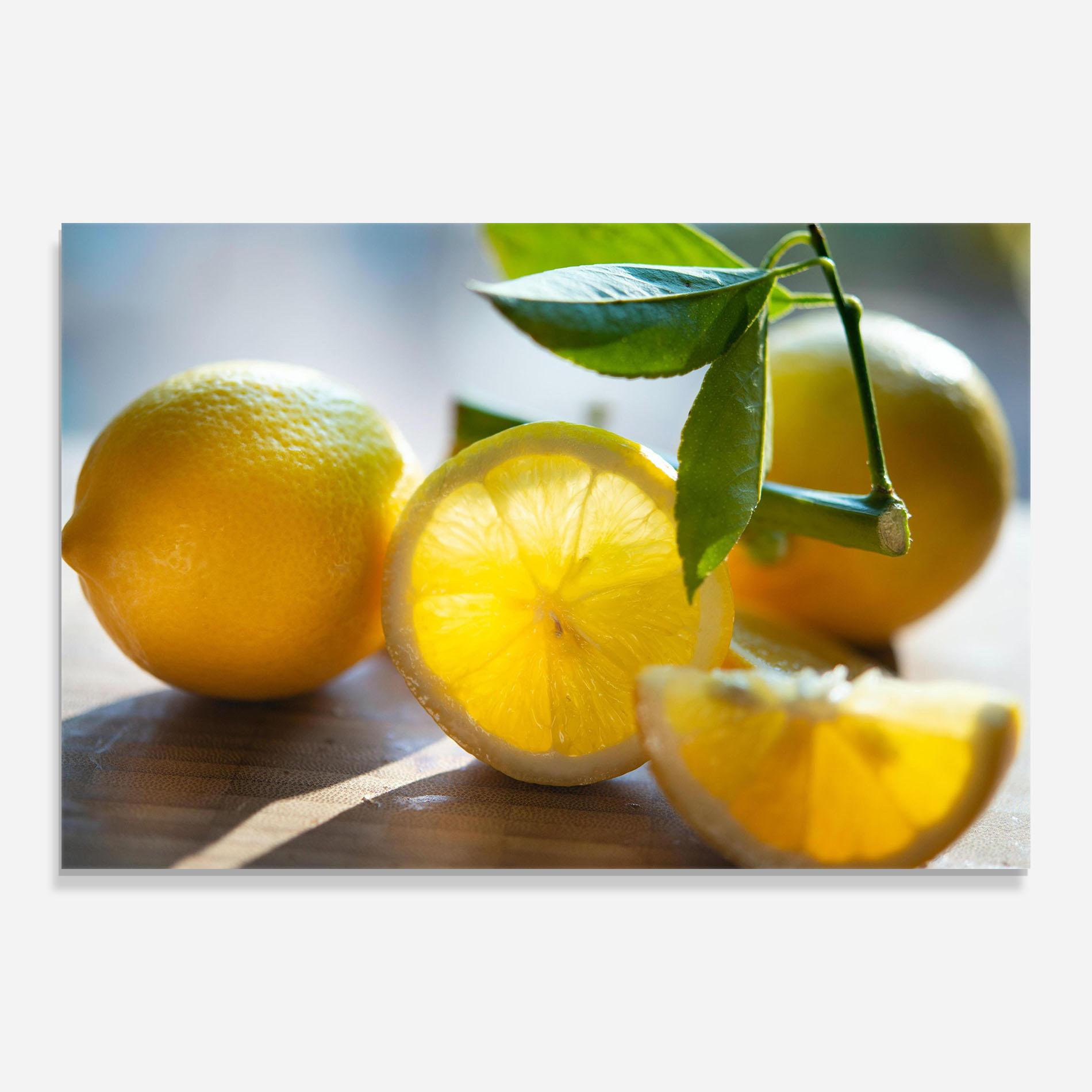 Tablou Sticla Lemon In The Sun mockup 0
