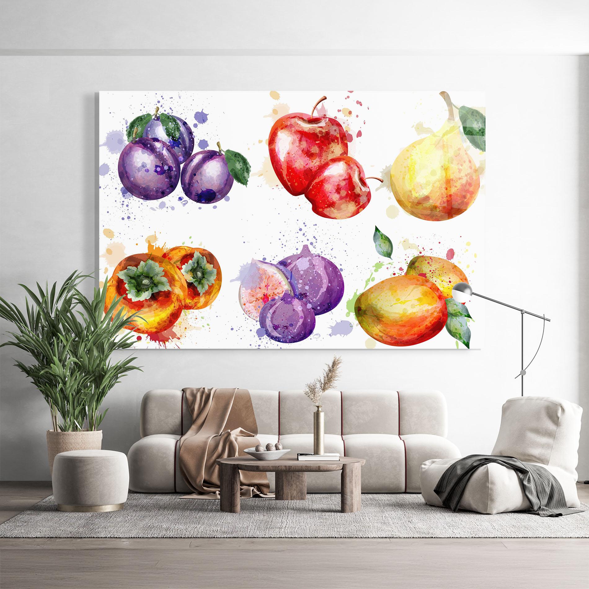 Tablou Sticla Fruits Art mockup 9