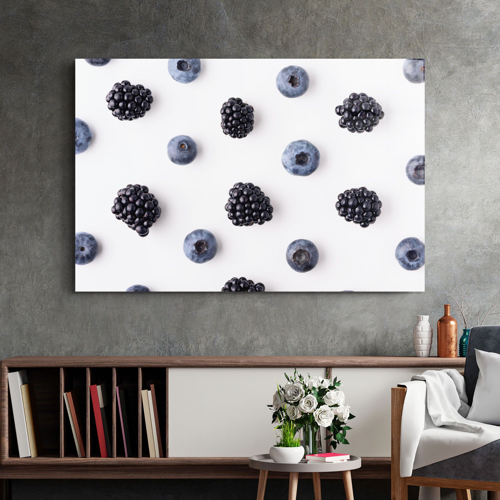 Blackberries And Blueberries mockup 2