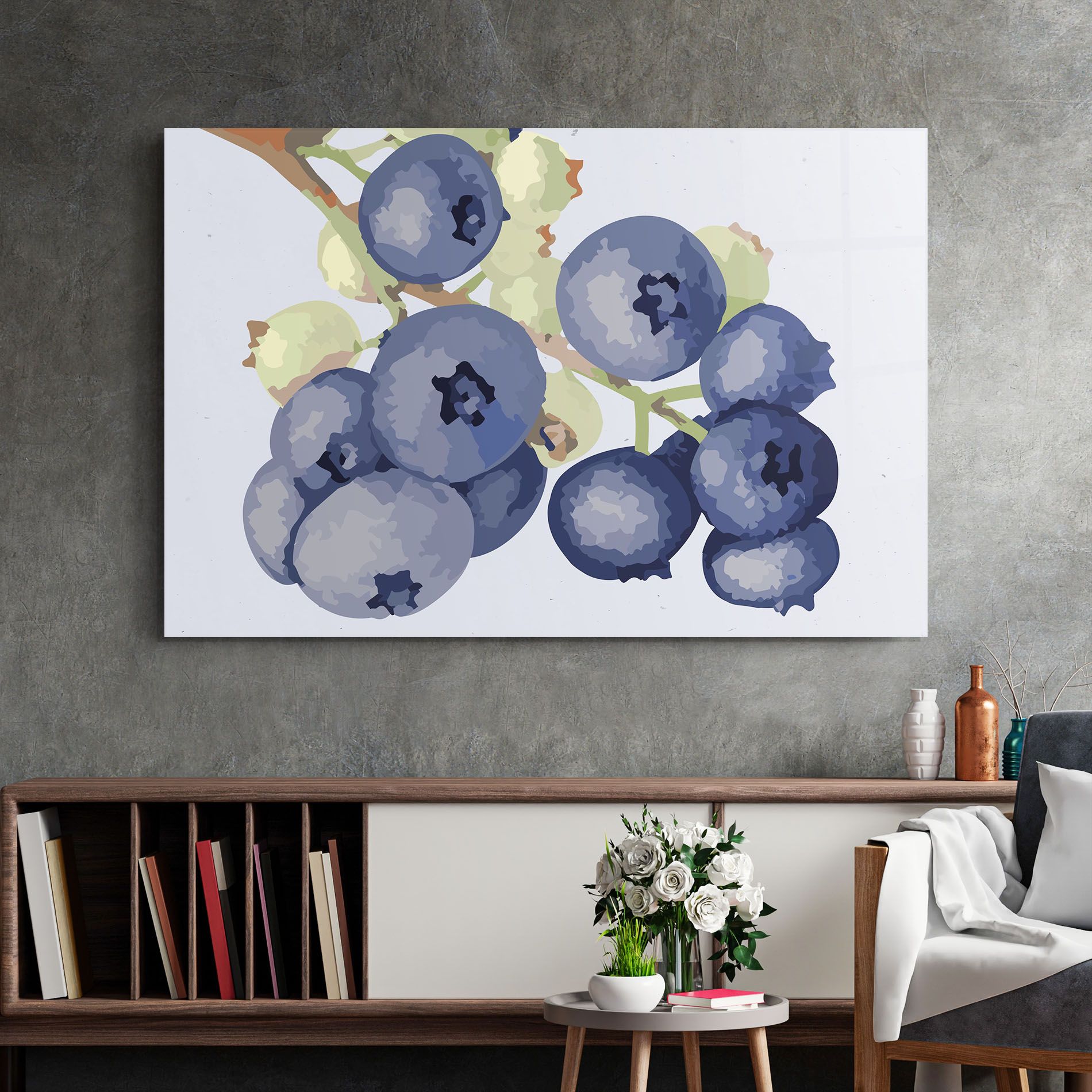Blueberries Art mockup 2