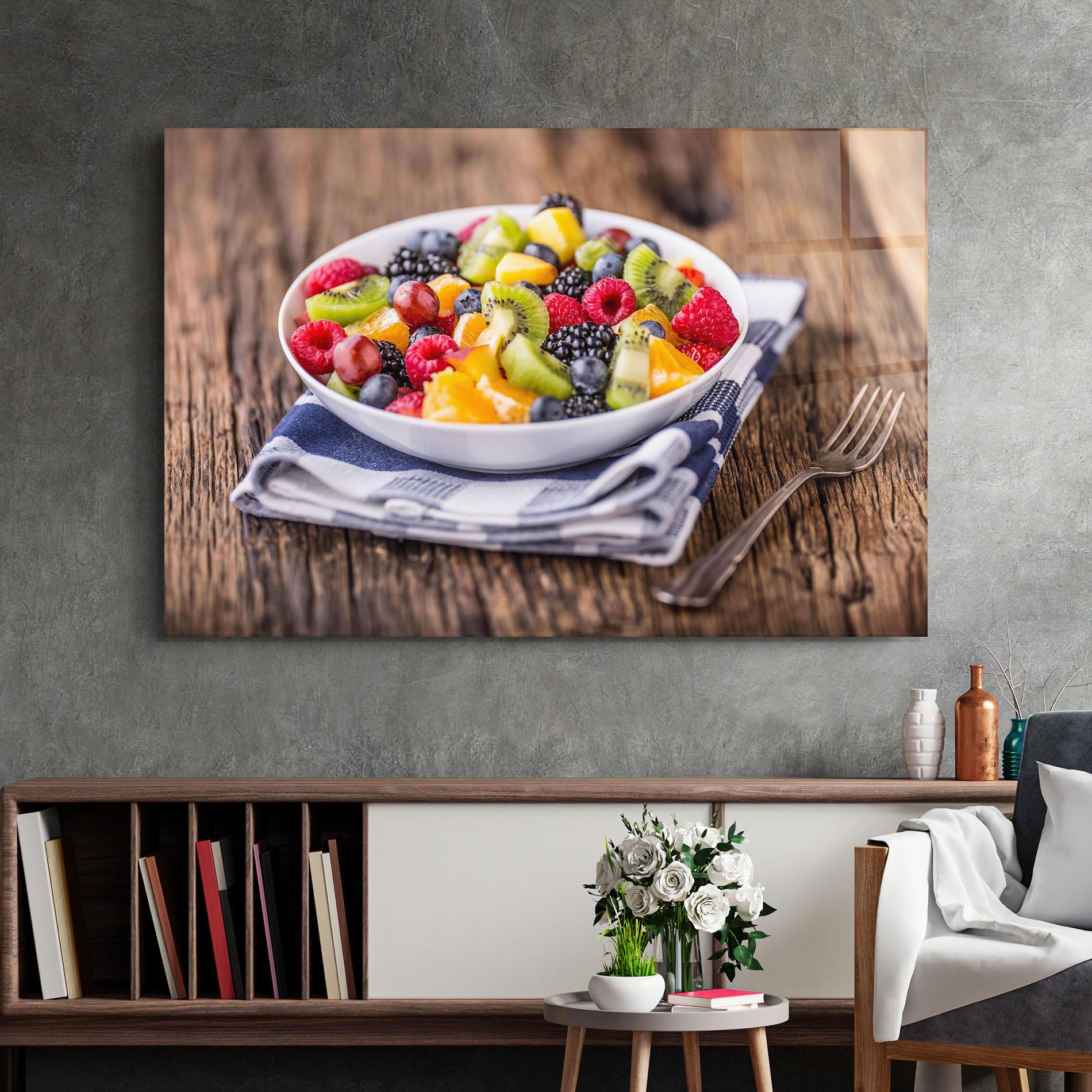 Tablou Sticla Fruit Salad mockup 2