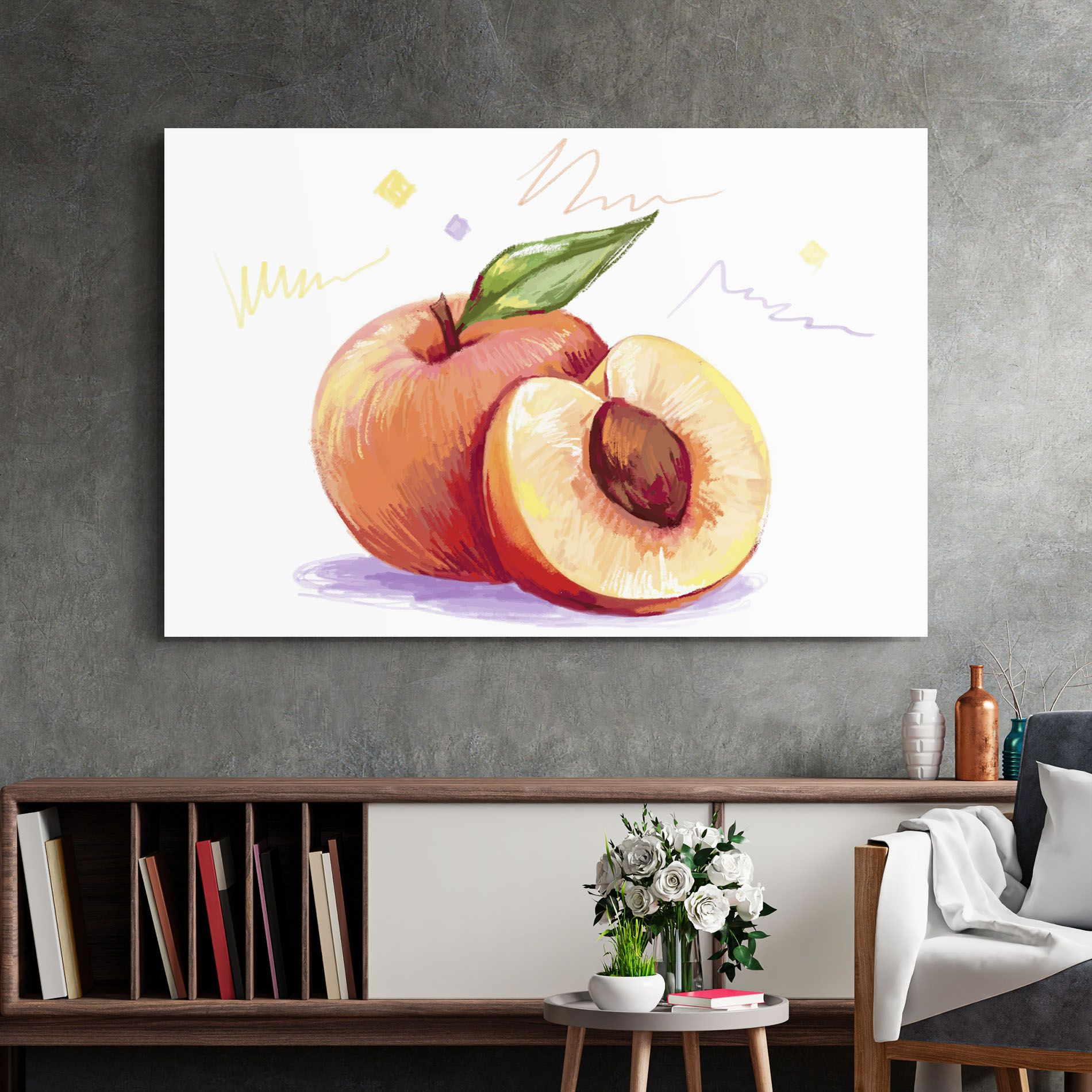 Hand Drawn Fruit mockup 2