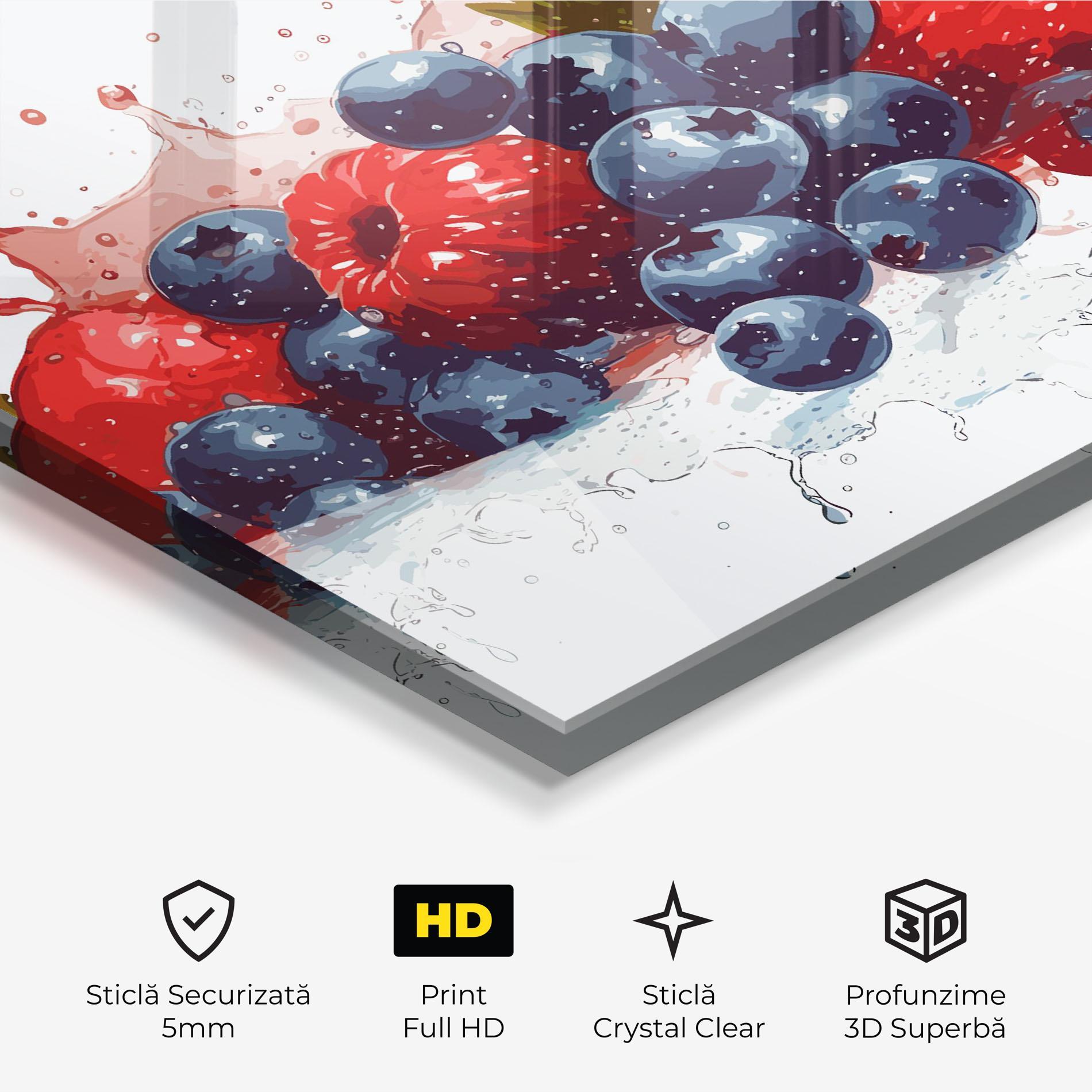 Tablou Sticla Berries Art mockup 3