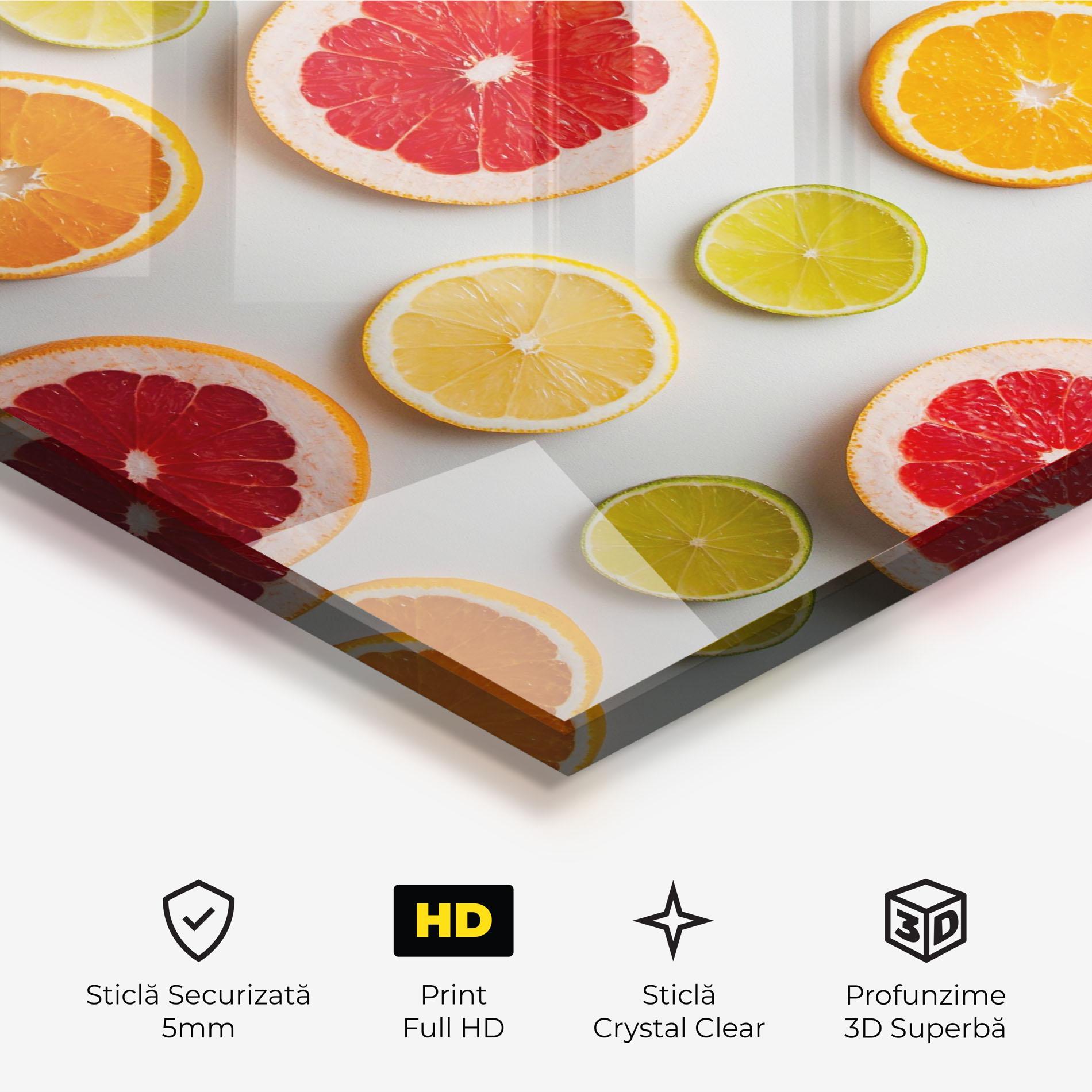 Tablou Sticla Grapefruit Mix mockup 3