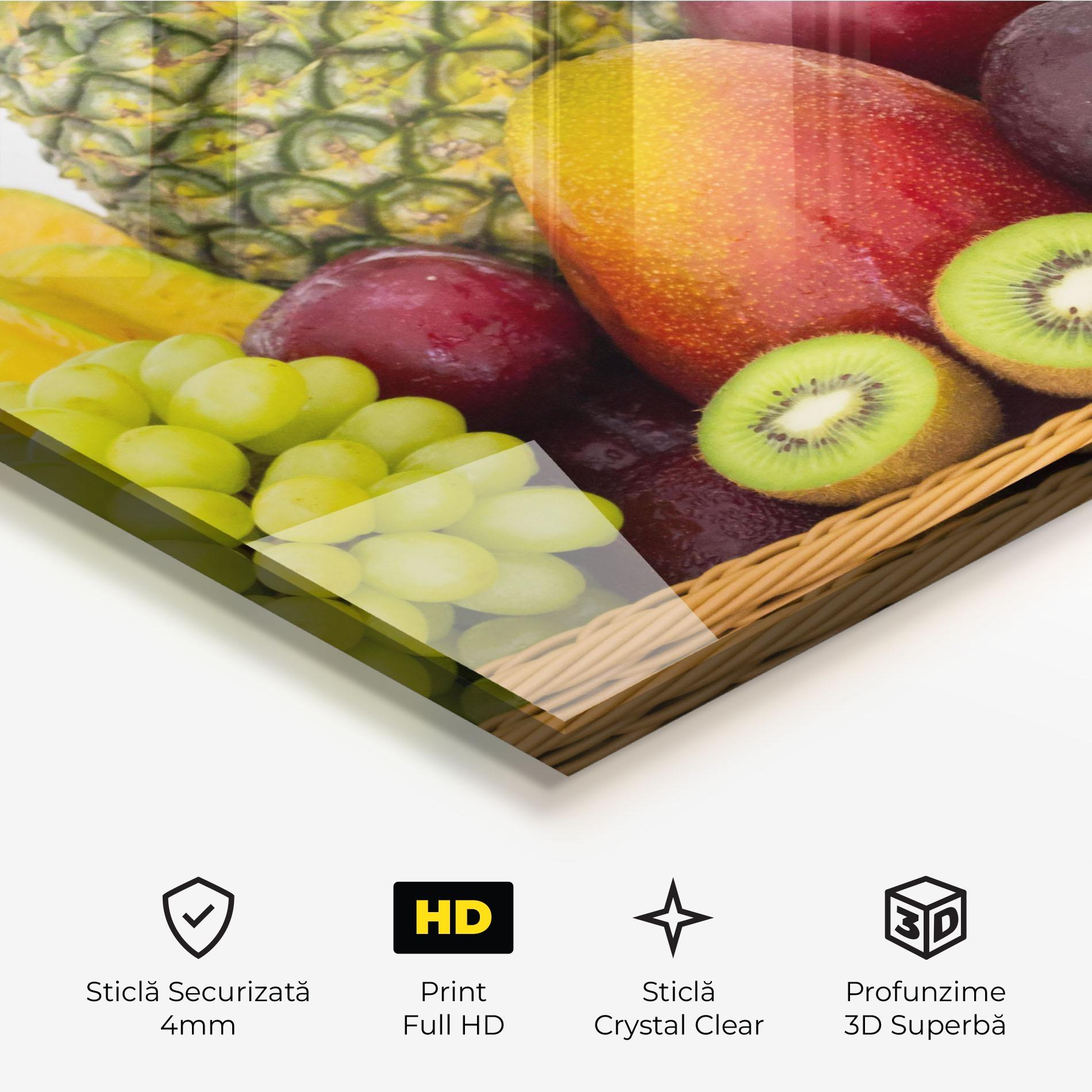 Tablou Sticla Fruit Basket mockup 3