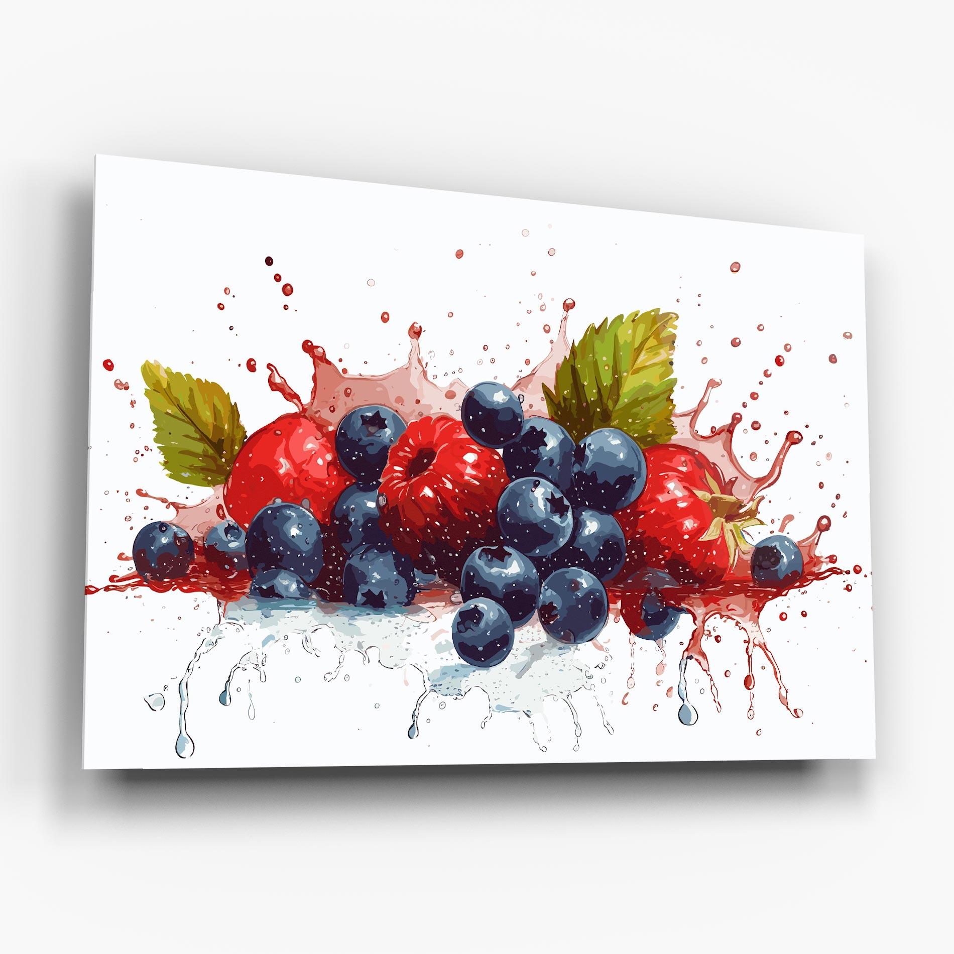 Tablou Sticla Berries Art mockup 6