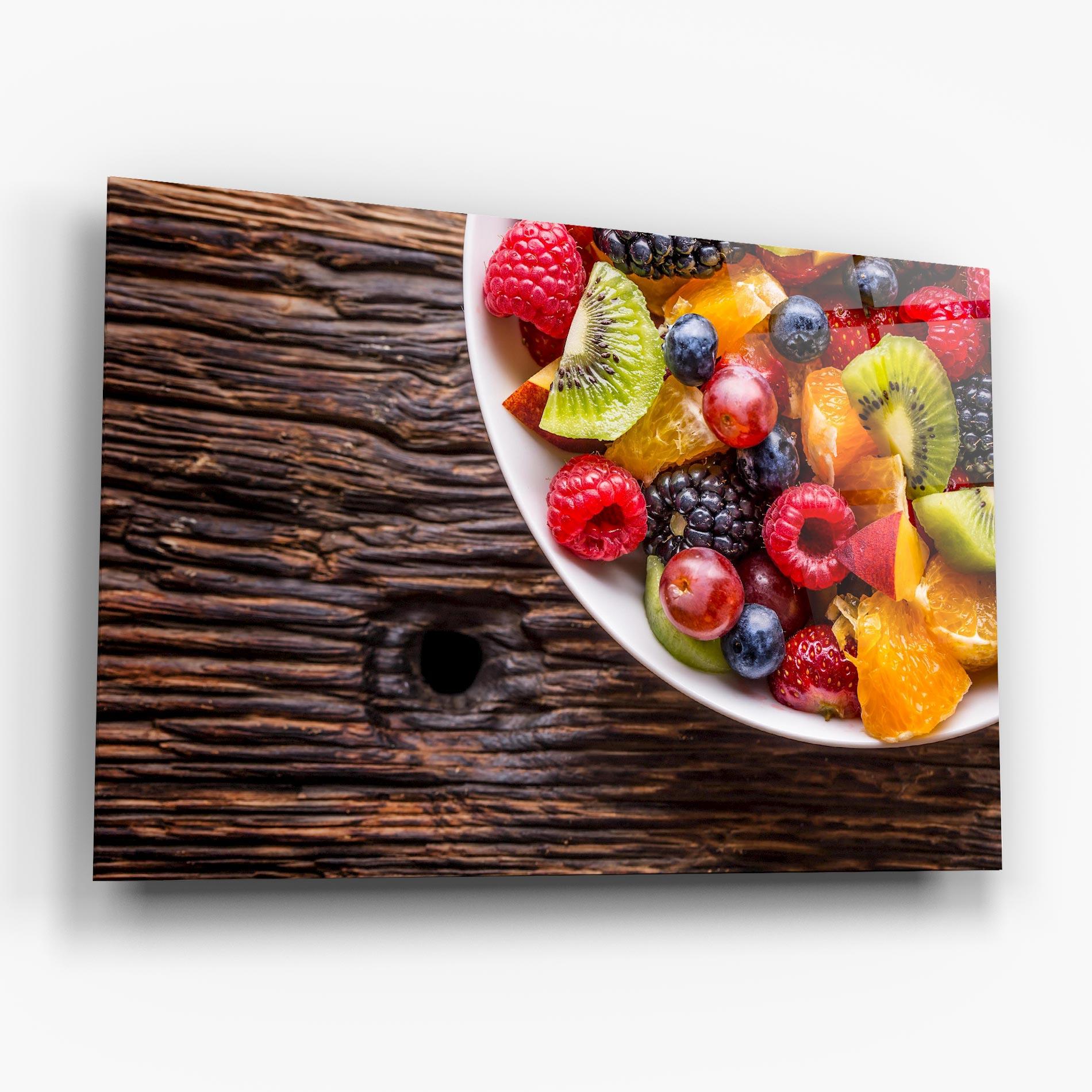 Tablou Sticla Fresh Fruit Salad mockup 6