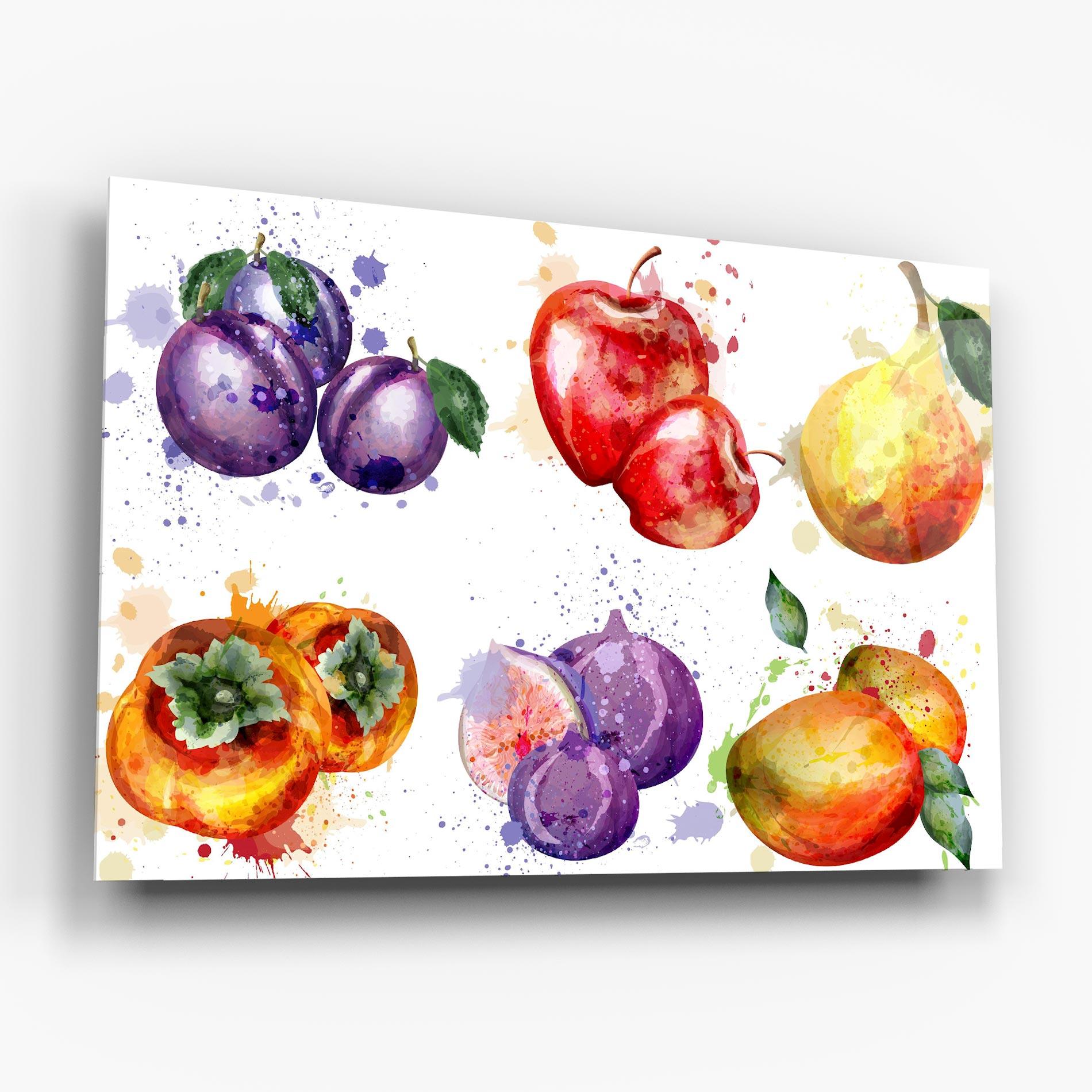 Tablou Sticla Fruits Art mockup 6