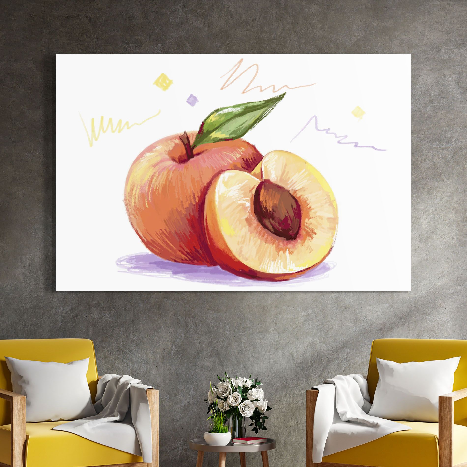 Hand Drawn Fruit mockup 4