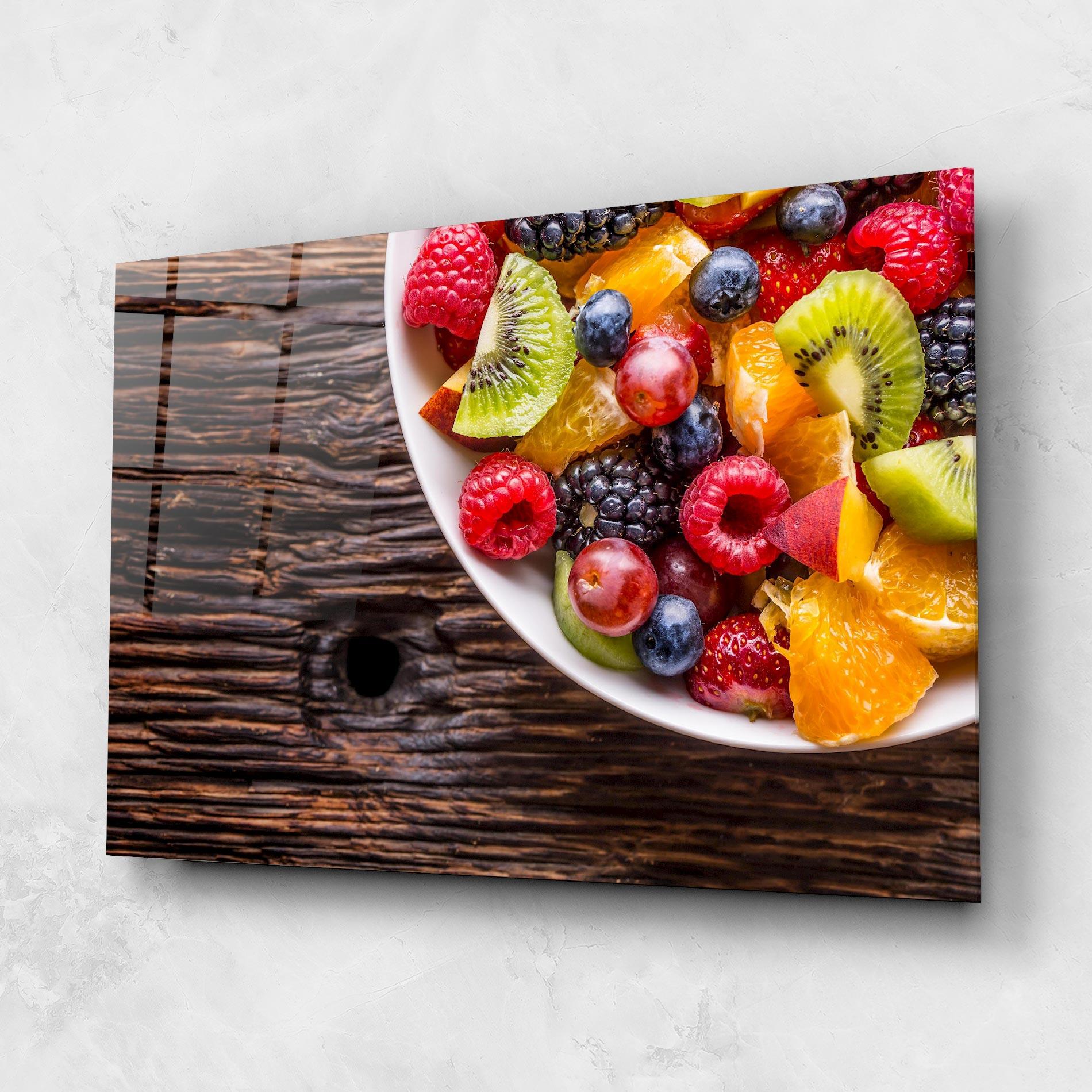 Tablou Sticla Fresh Fruit Salad mockup 1