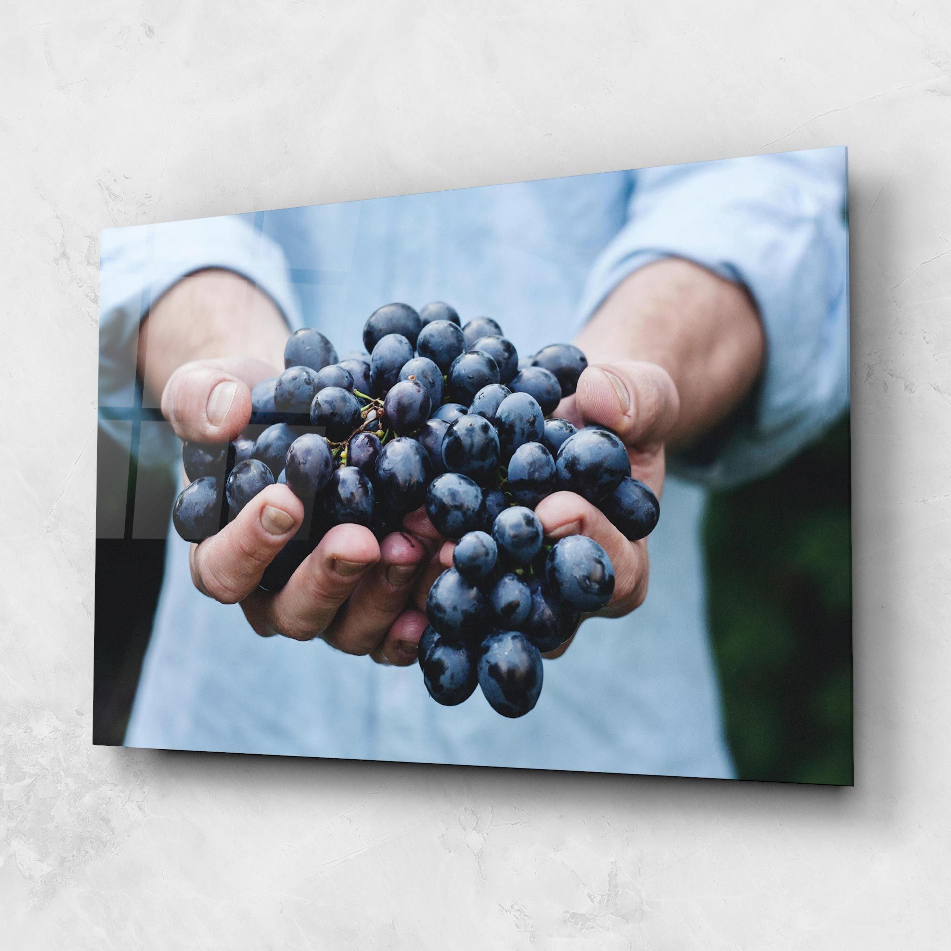 Holding Grapes mockup 1
