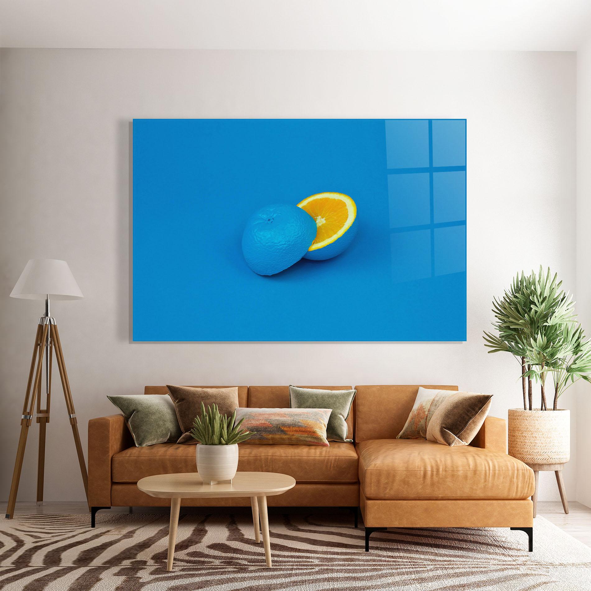 Tablou Sticla Blue Orange mockup 7