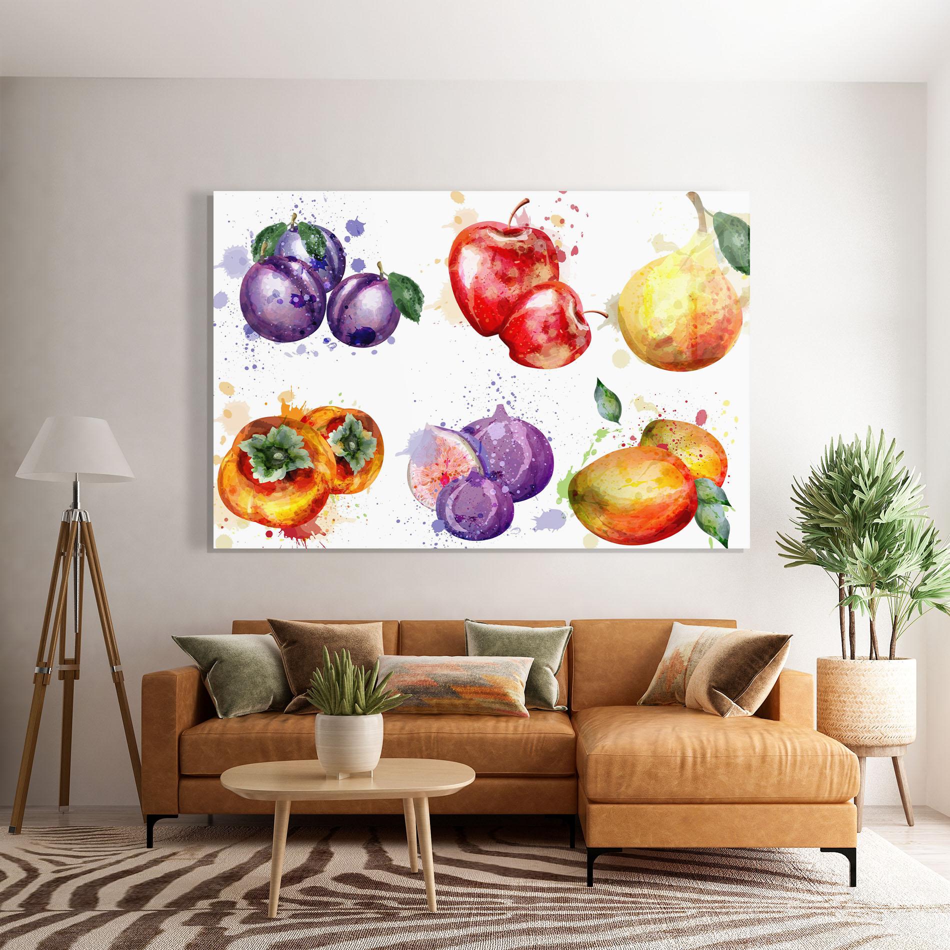 Tablou Sticla Fruits Art mockup 7