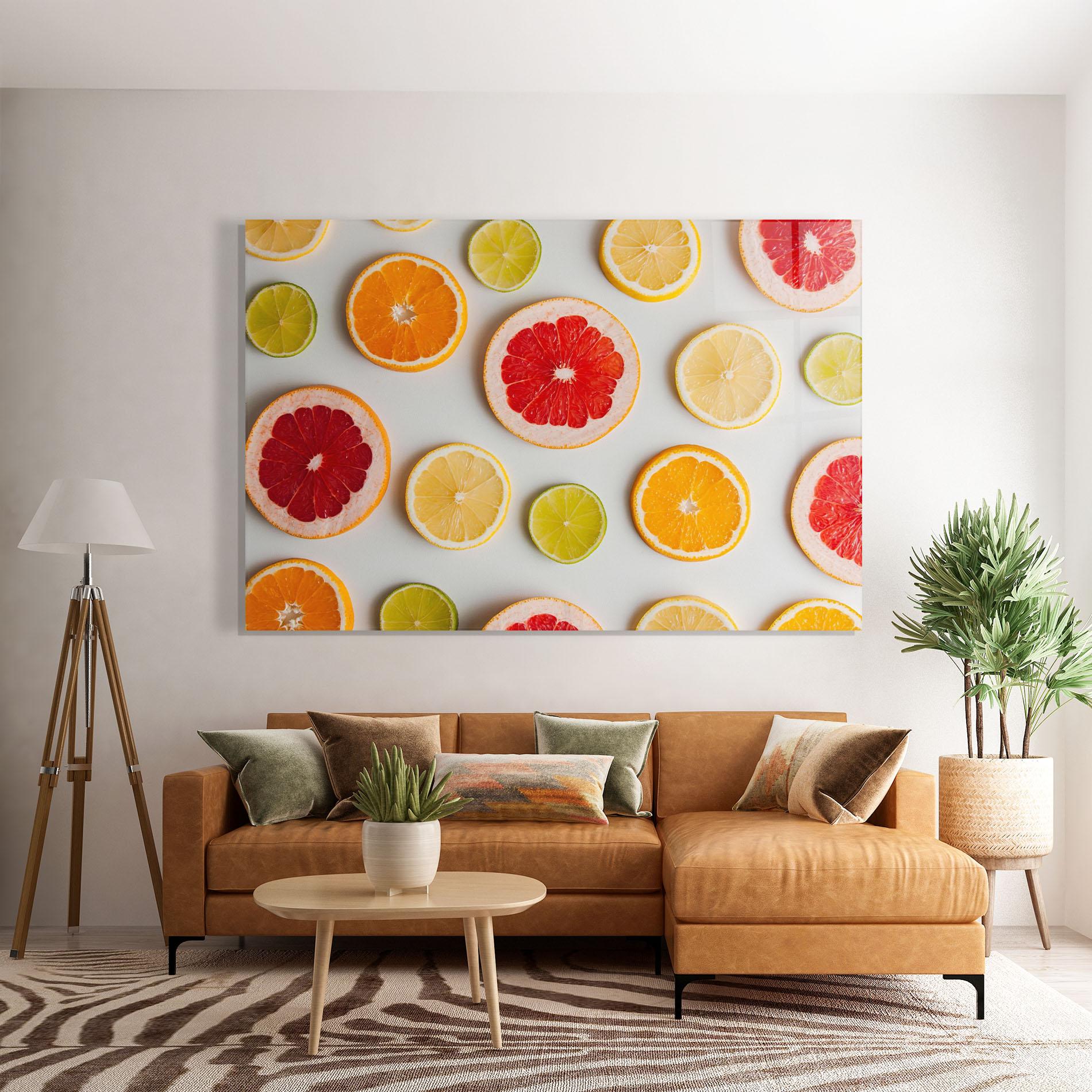 Tablou Sticla Grapefruit Mix mockup 7